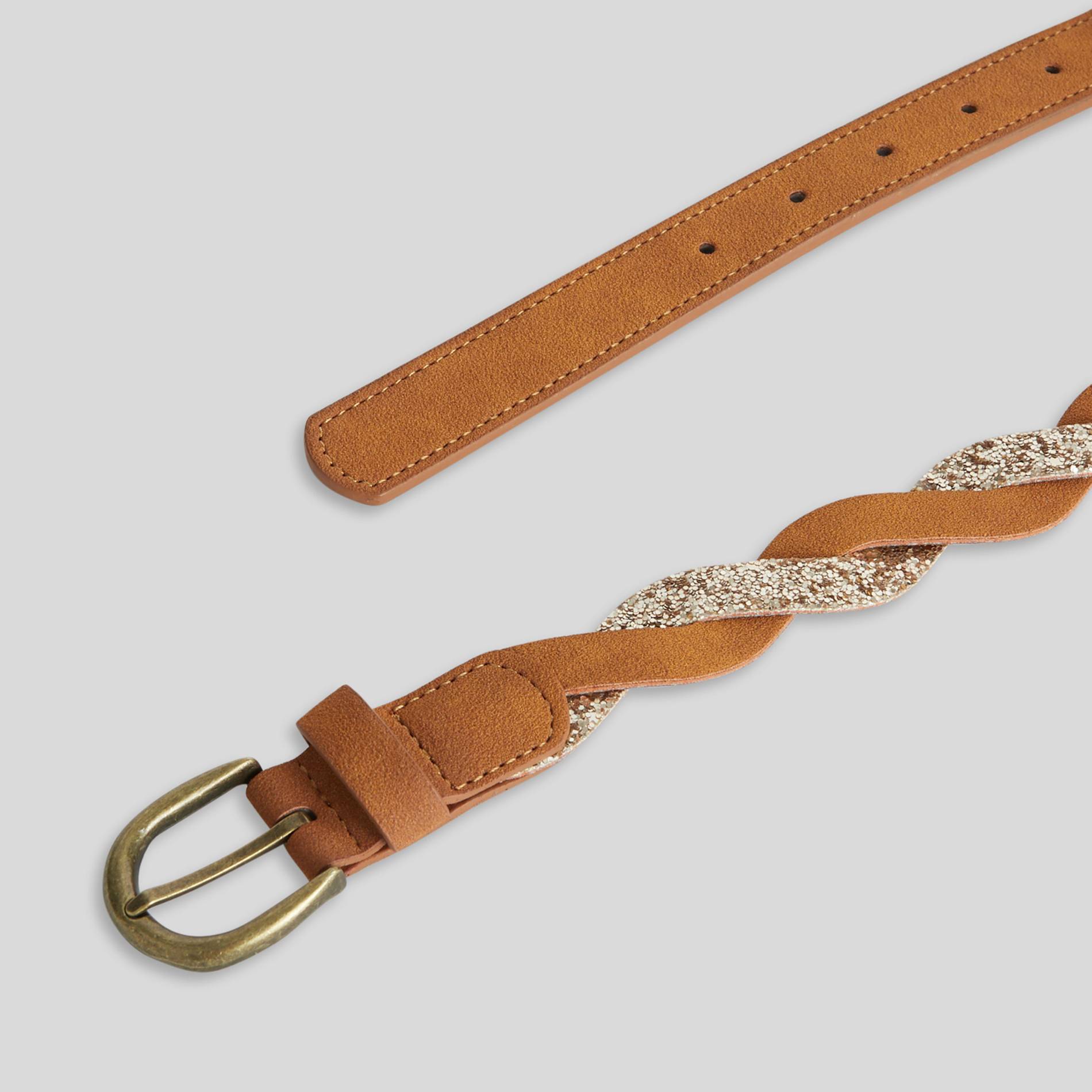 Ceinture tréssée, Kaki, large image number 1