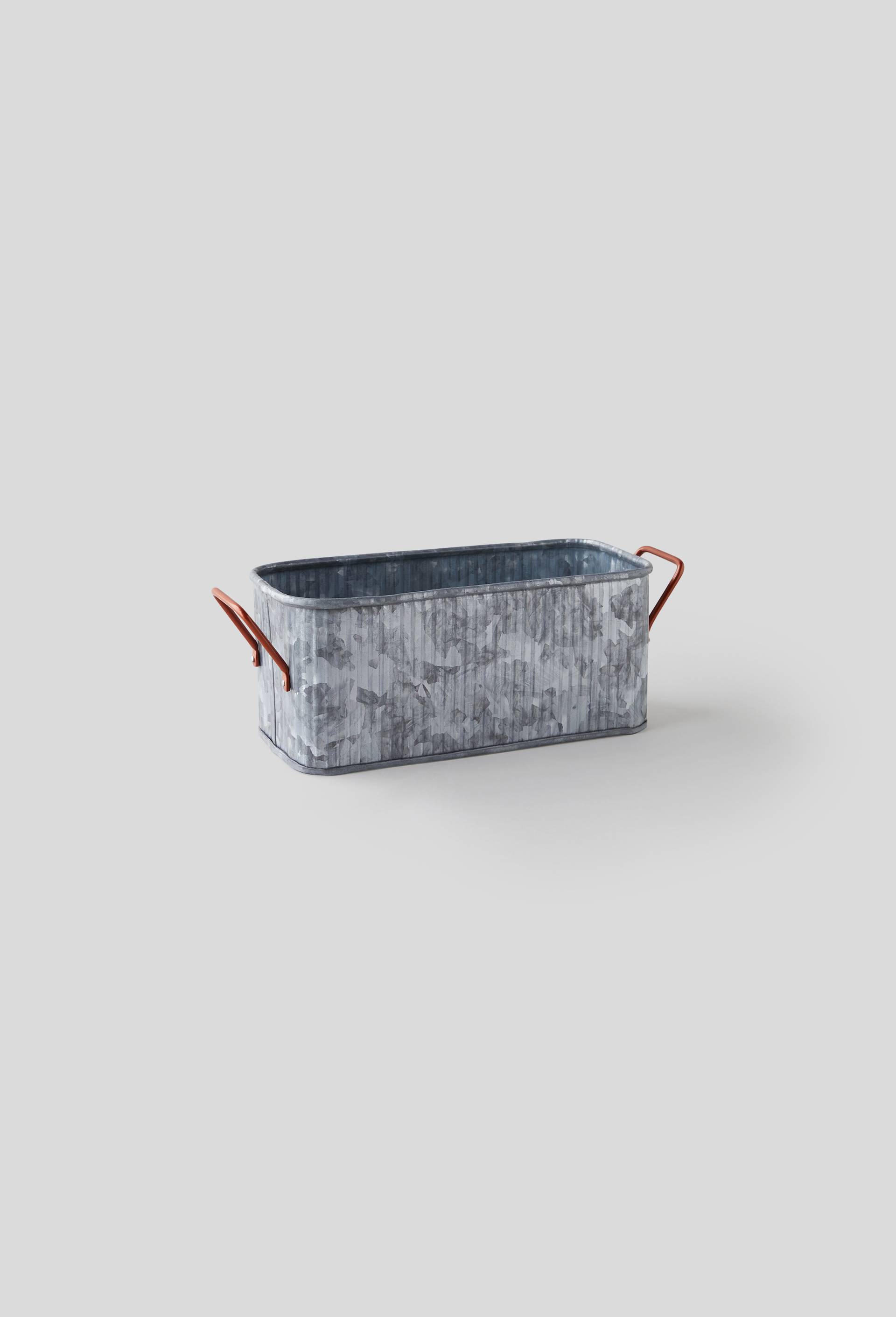 Rangement rectangulaire en métal, Gris, large image number 0