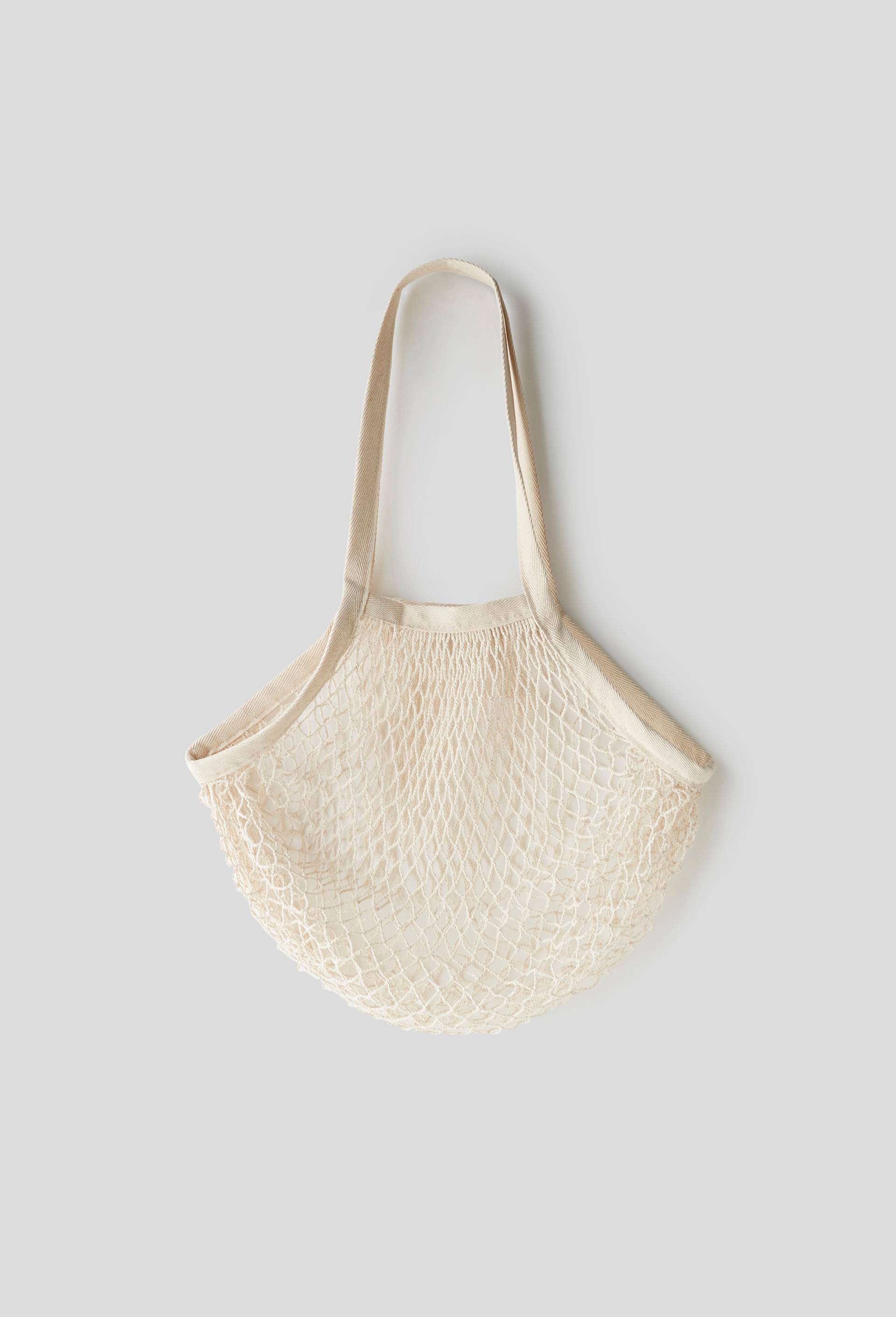 Sac filet de course, Beige clair, large image number 0