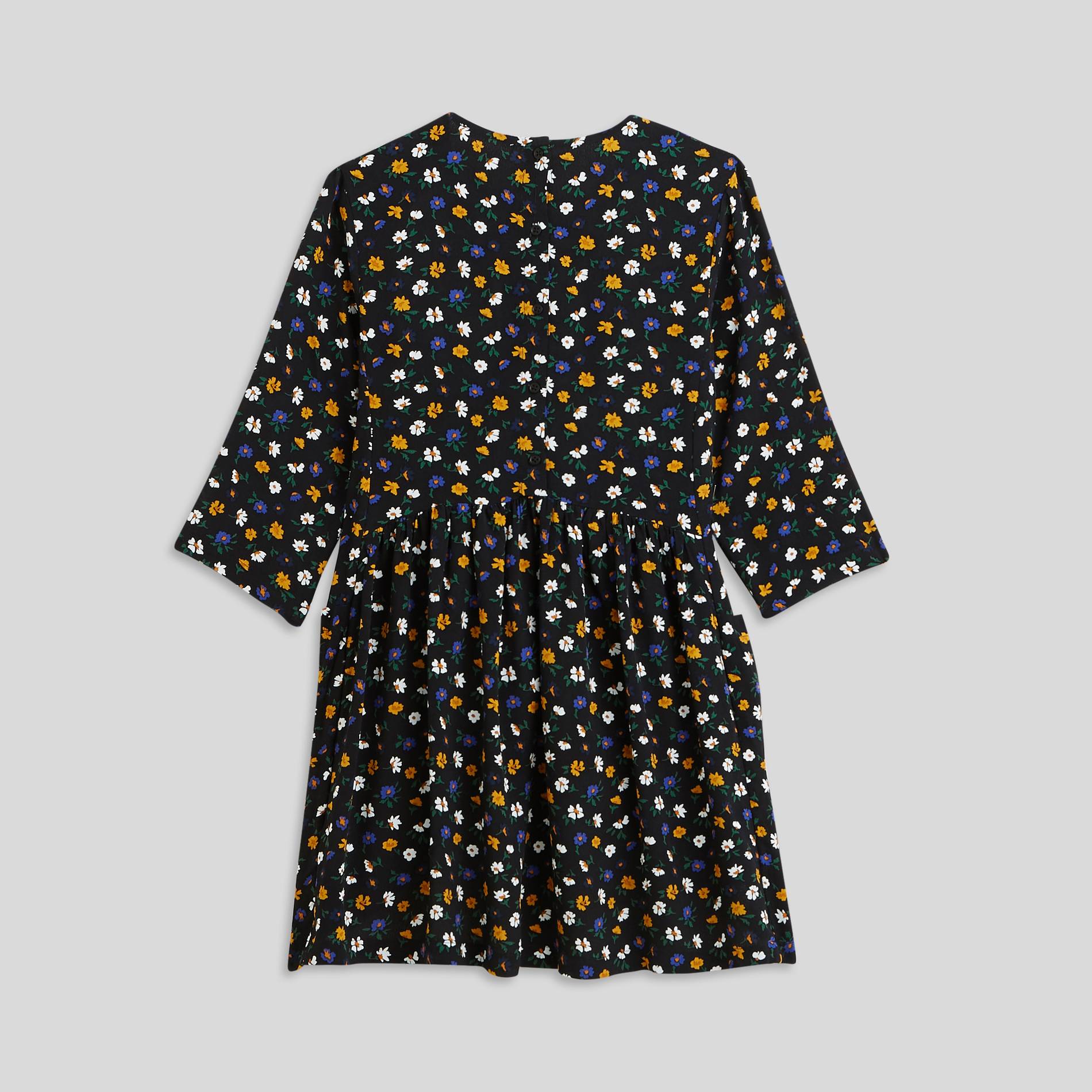 Robe imprimée en viscose, Noir, large image number 2