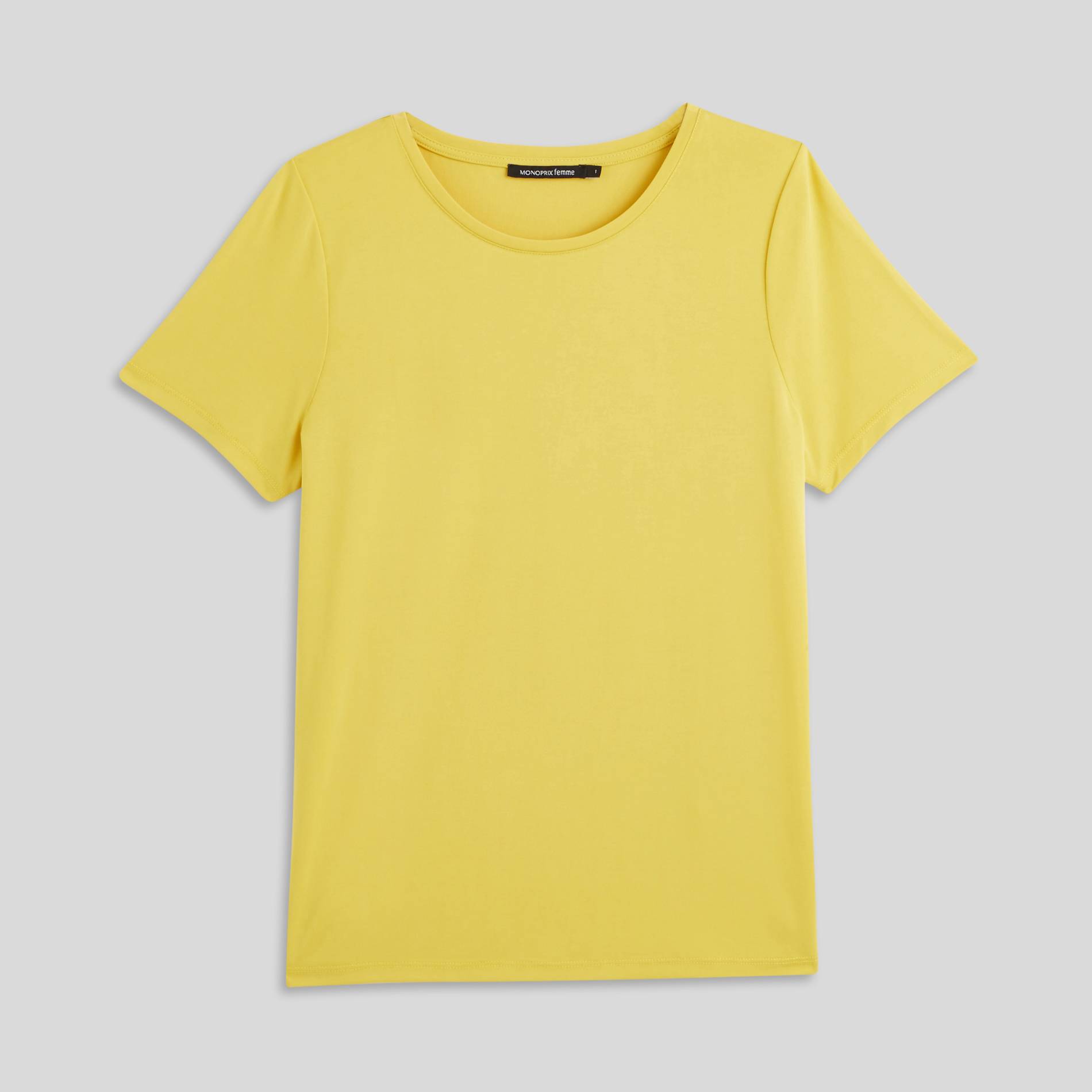 T-shirt manches courtes, Jaune, large image number 2.0