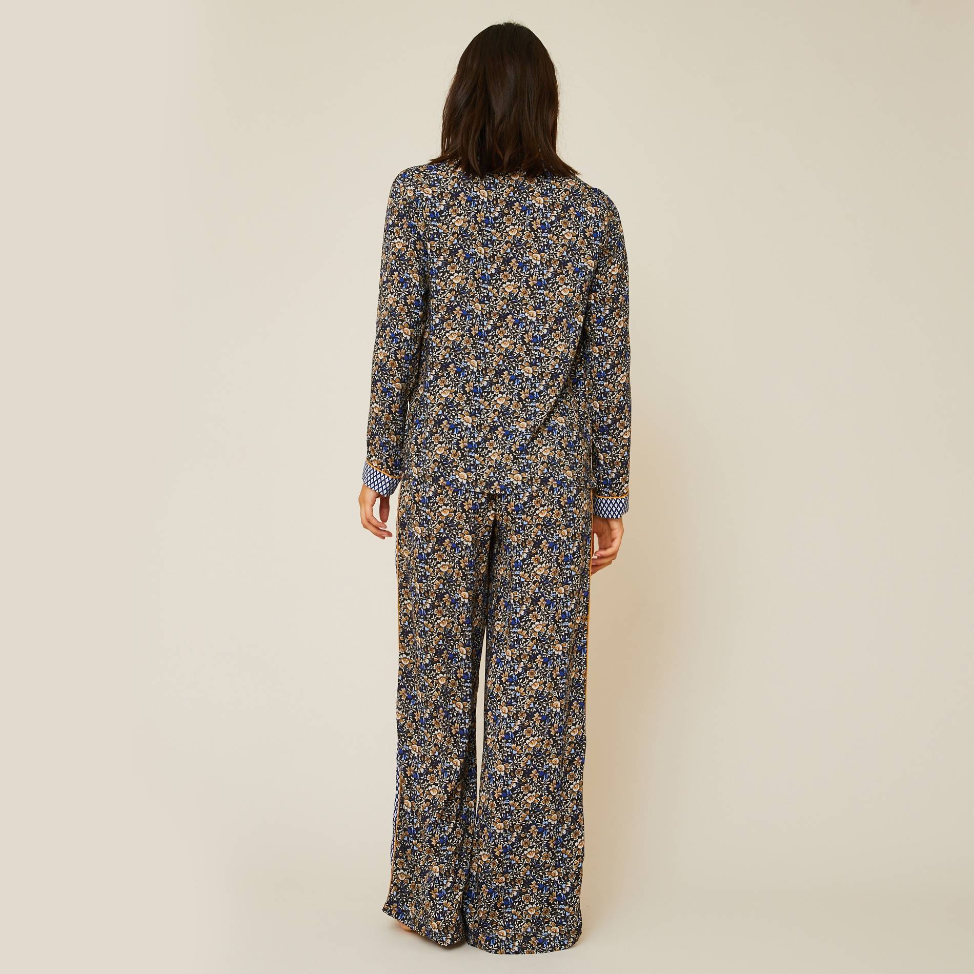 Pyjama imprimé, Bleu marine, large image number 1