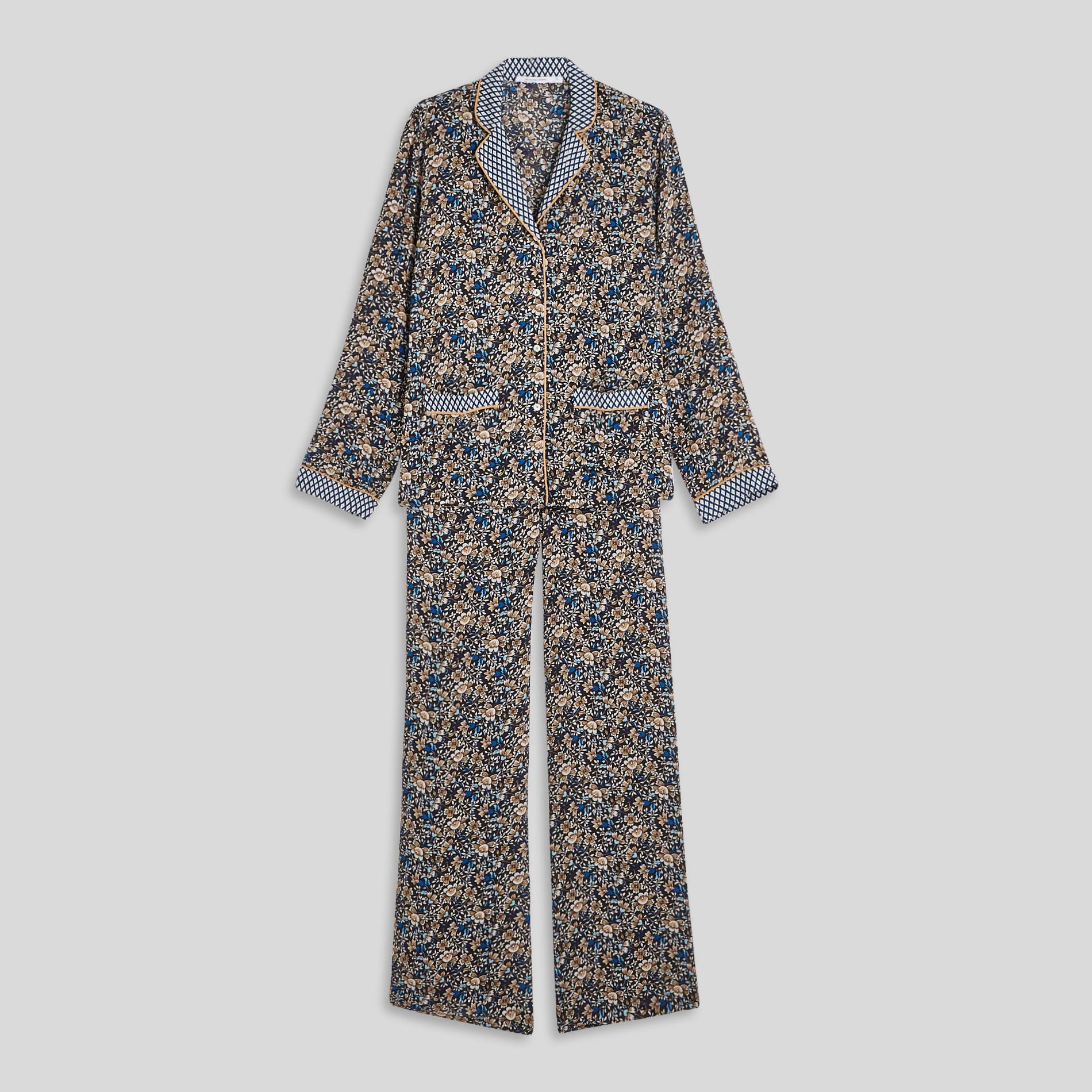 Pyjama imprimé, Bleu marine, large image number 2.0