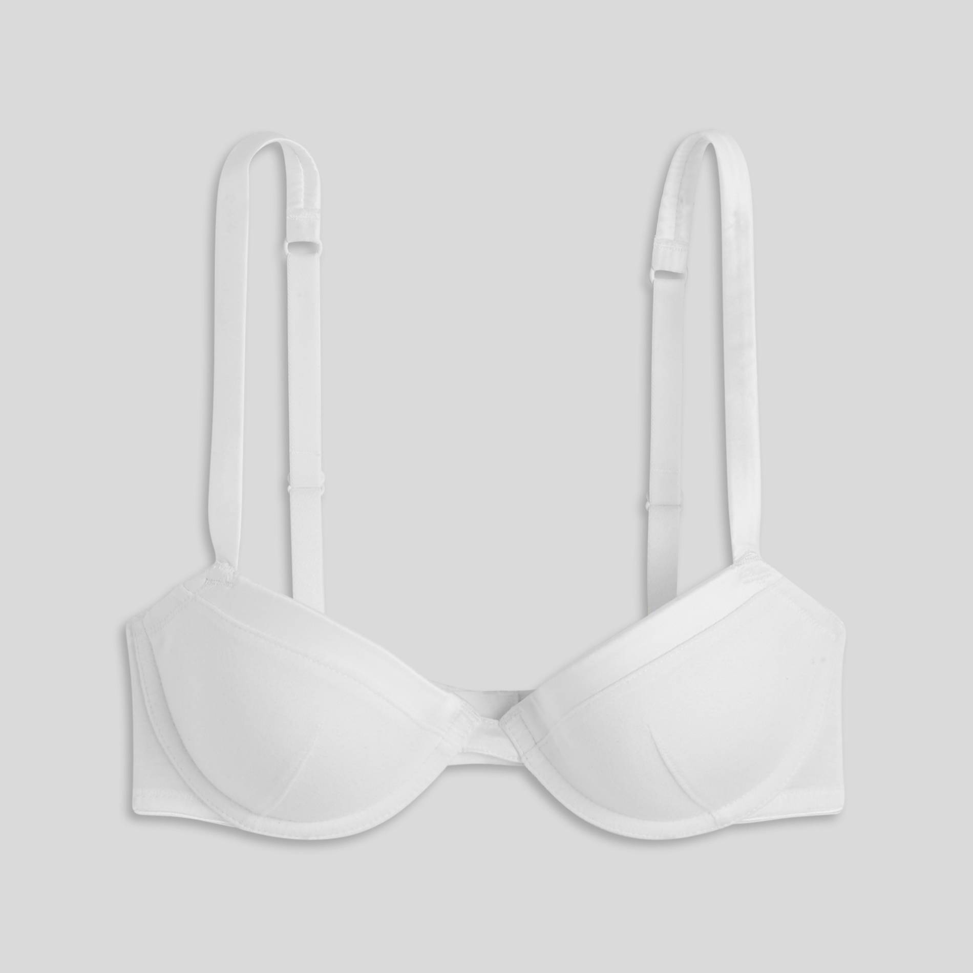 Soutien-gorge corbeille avec coques en modal, Ecru, large image number 2