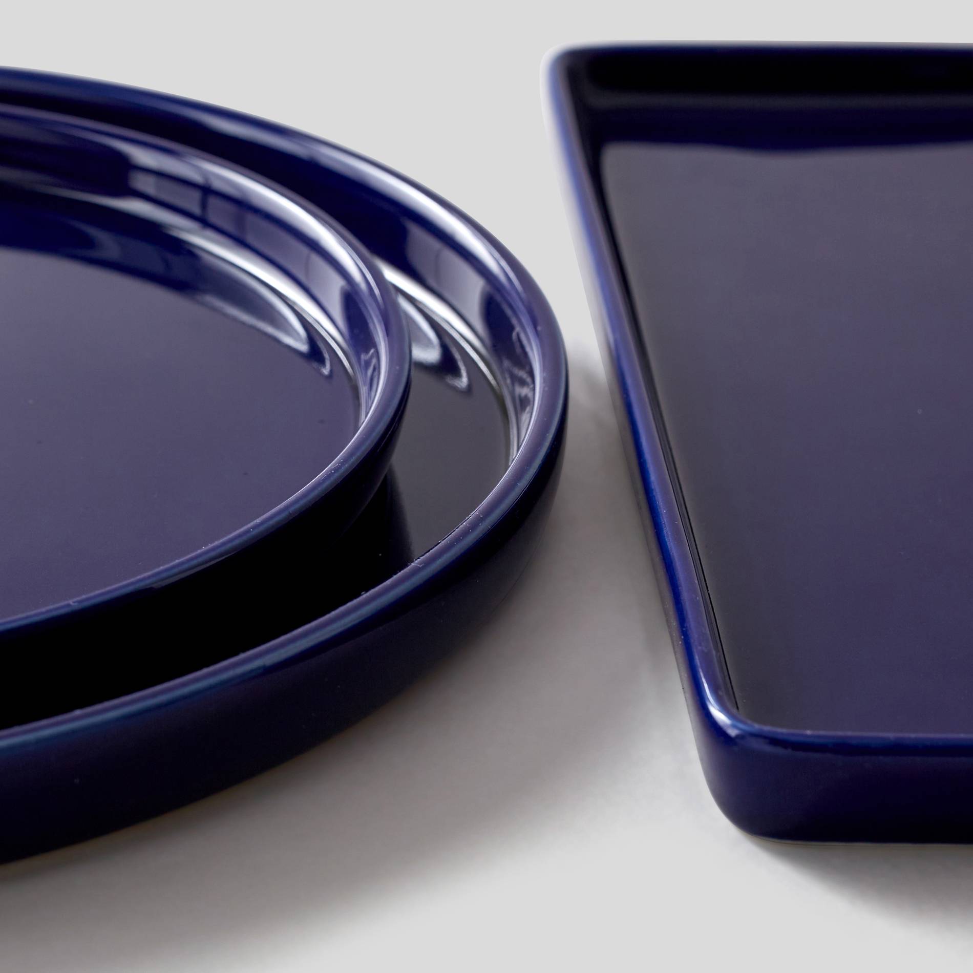 Assiette plate, Indigo, large image number 1