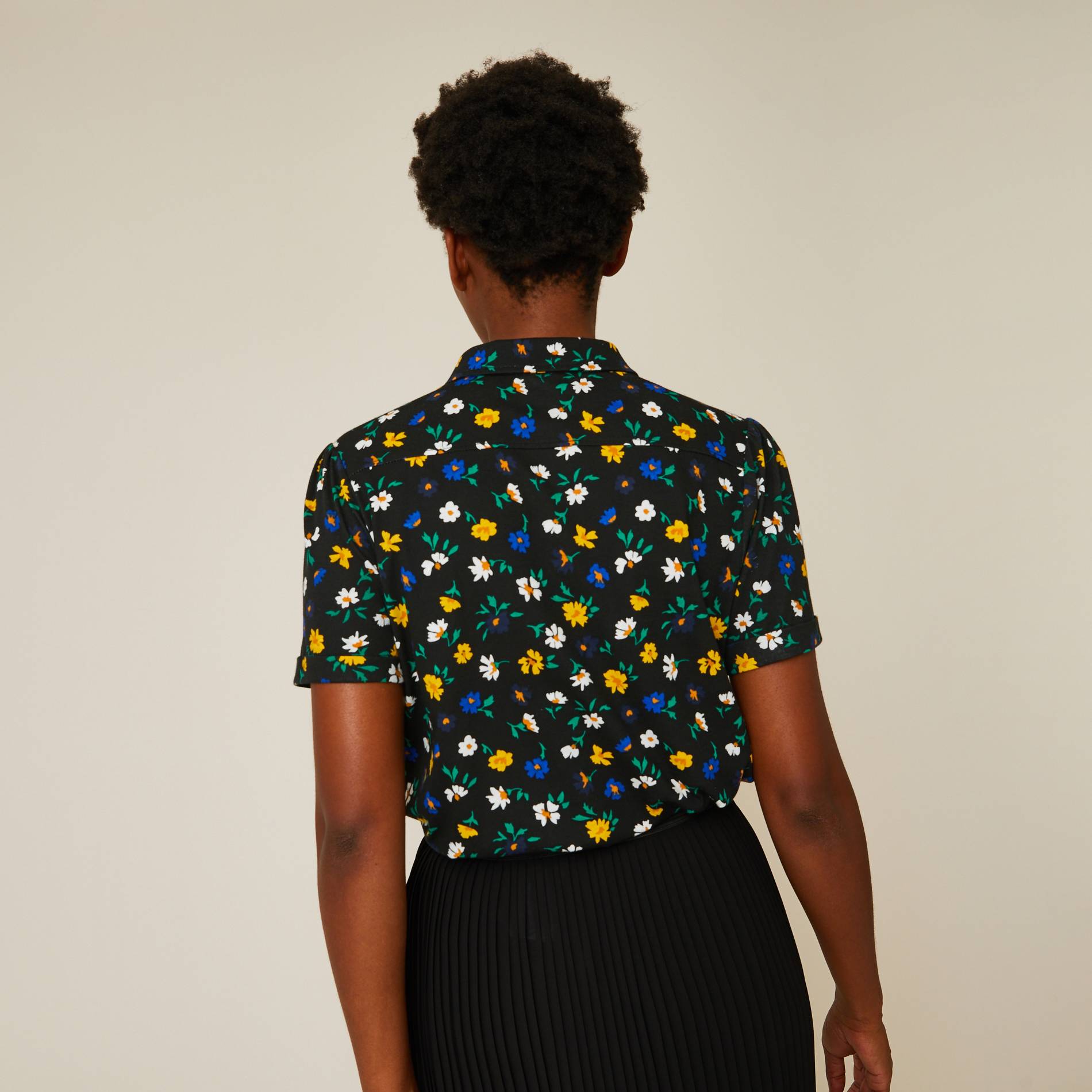 Chemise imprimée, Noir, large image number 1.0