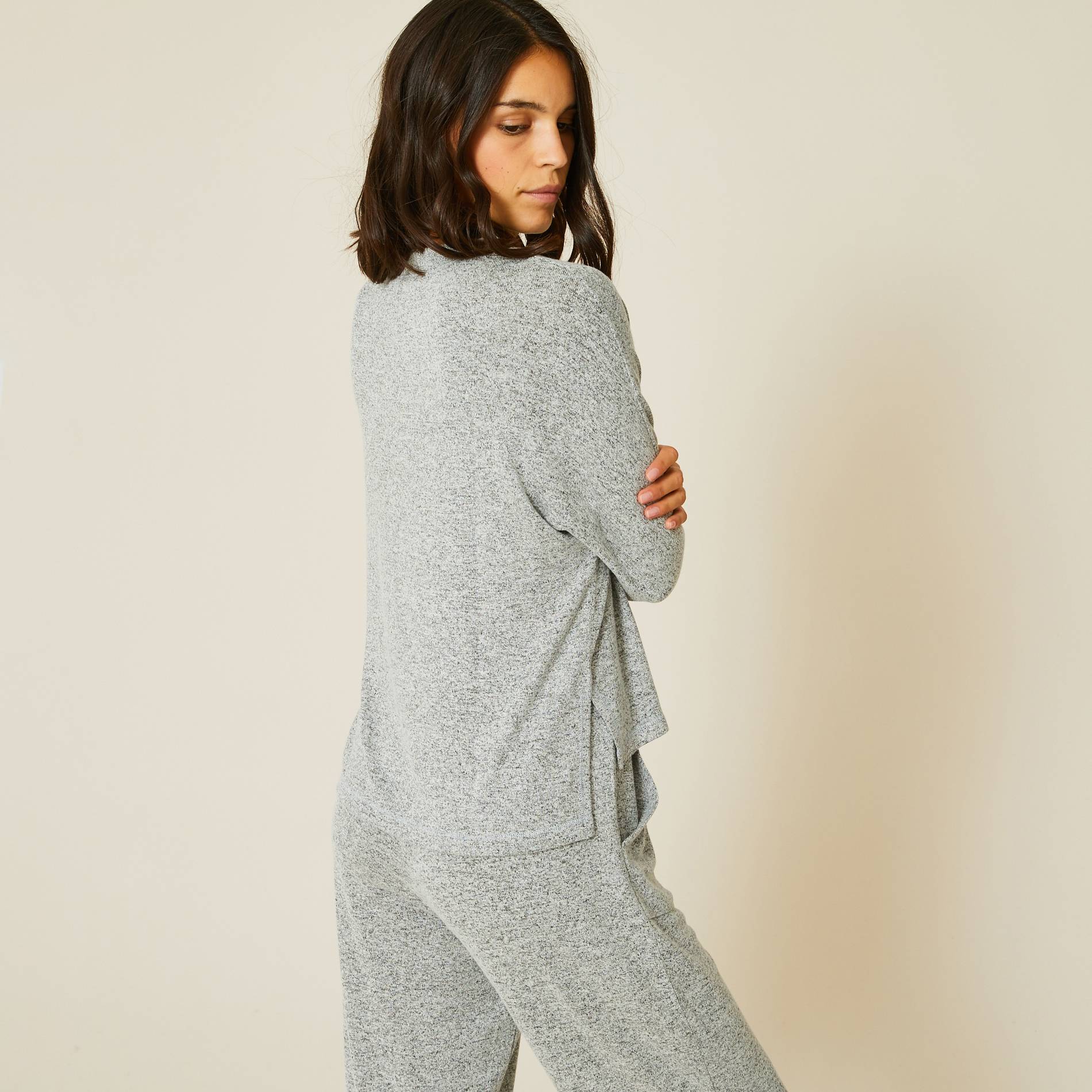 Sweat ample doudou, Gris clair, large image number 1