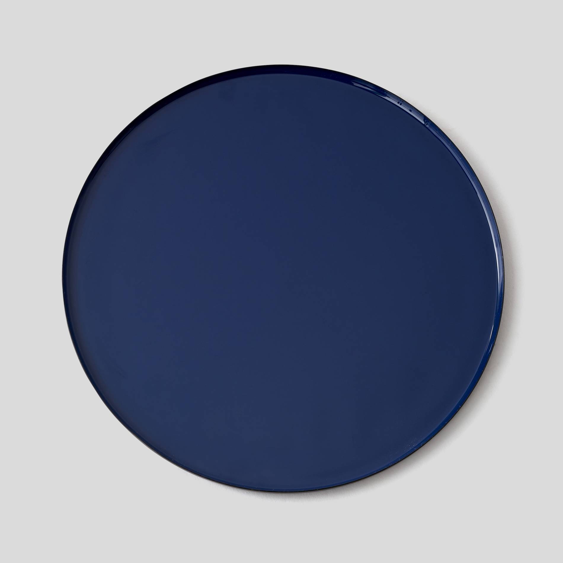 Plateau rond en métal, Indigo, large image number 0.0