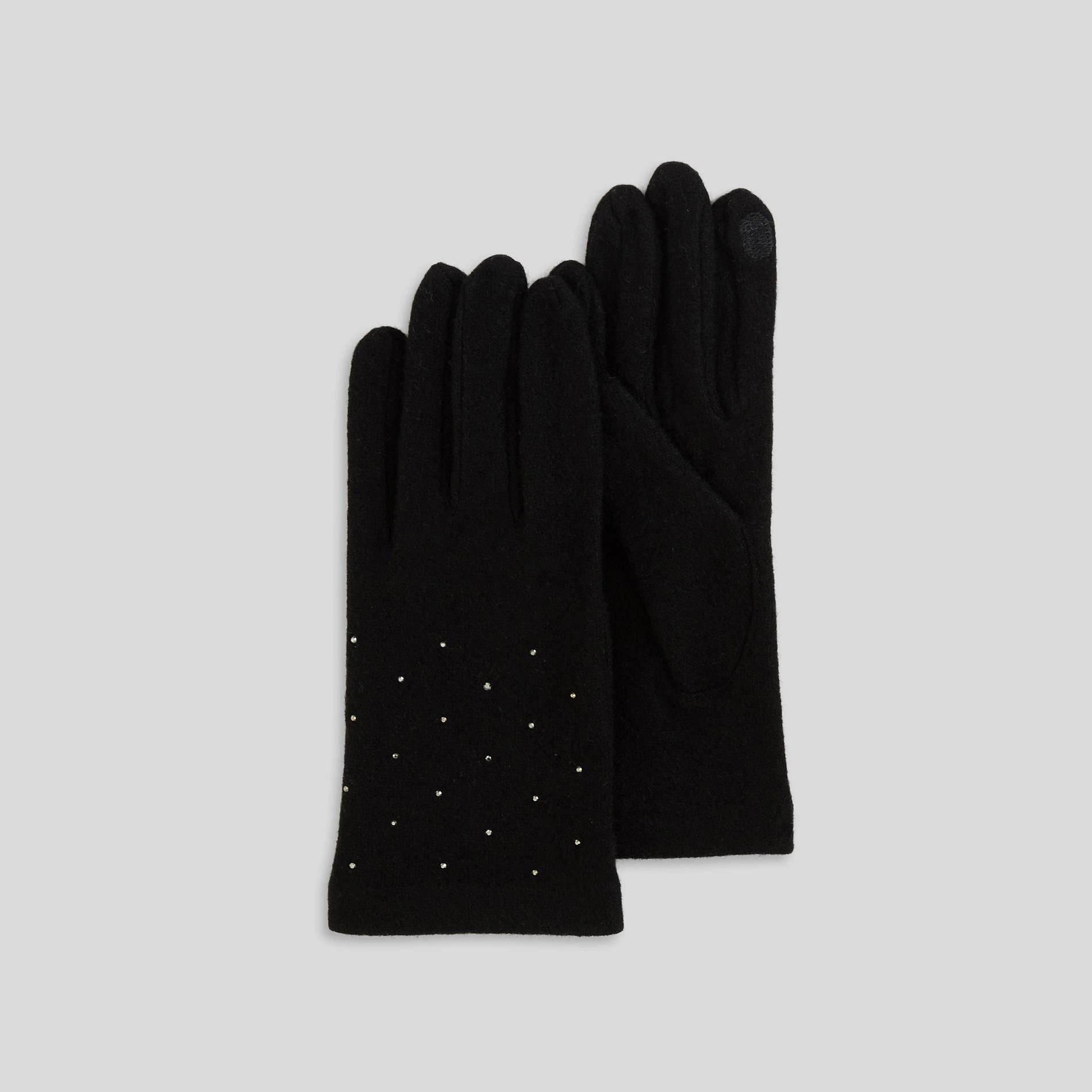 Gants effet brillant, Noir, large image number 0.0