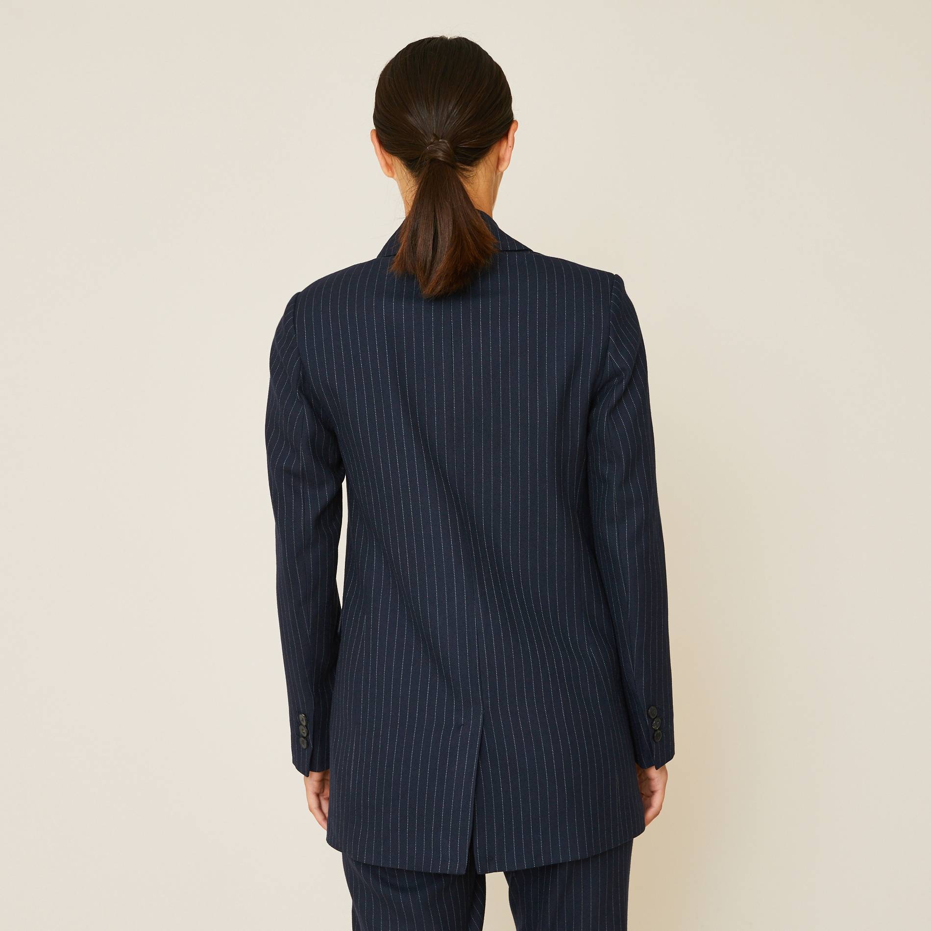 Veste tailleur rayée, Bleu marine, large image number 1.0