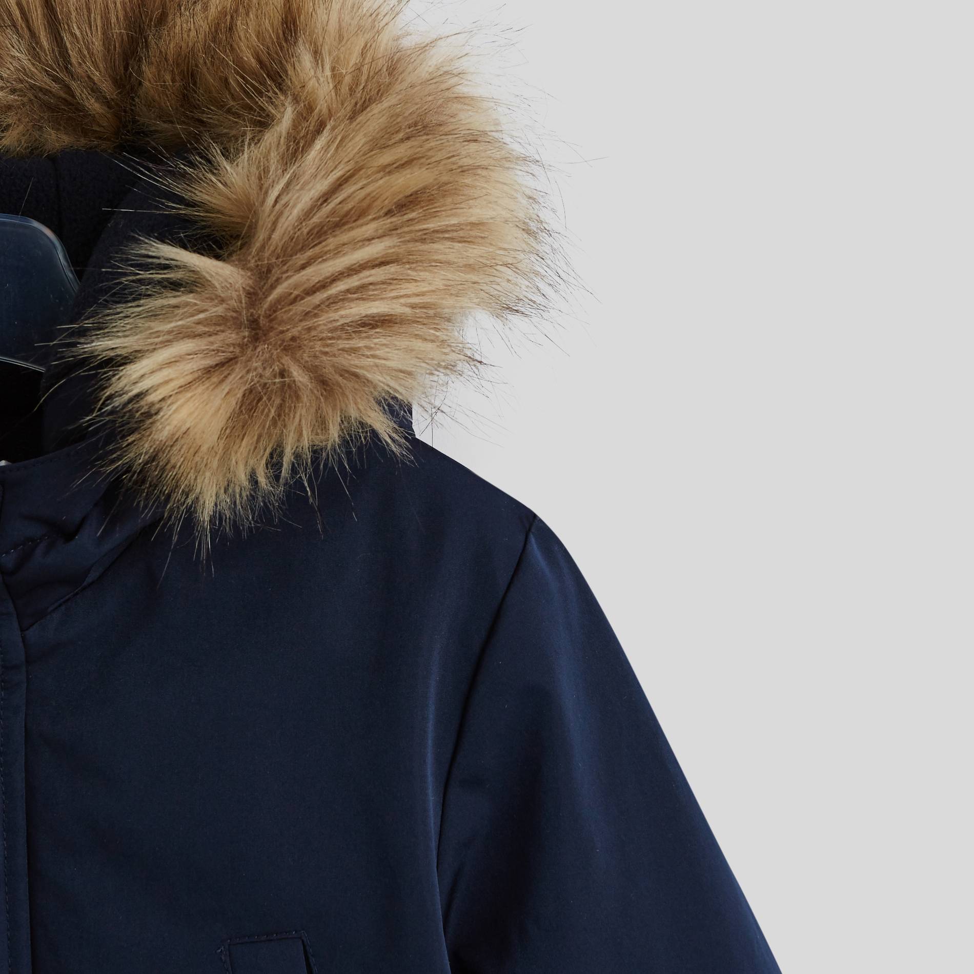Parka en fausse fourrure, Bleu marine, large image number 2