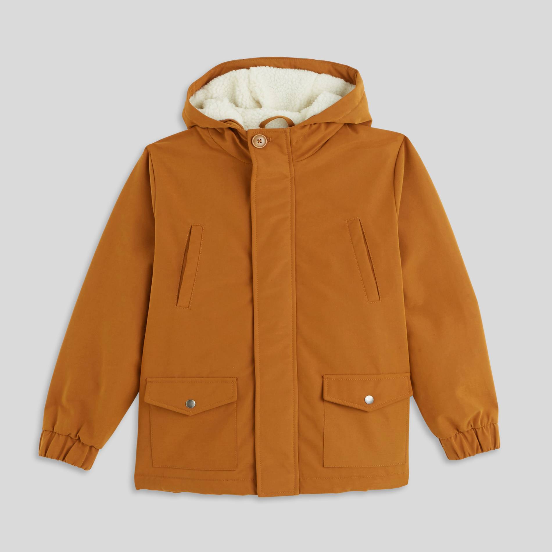 Parka doublé, Camel, large image number 0.0