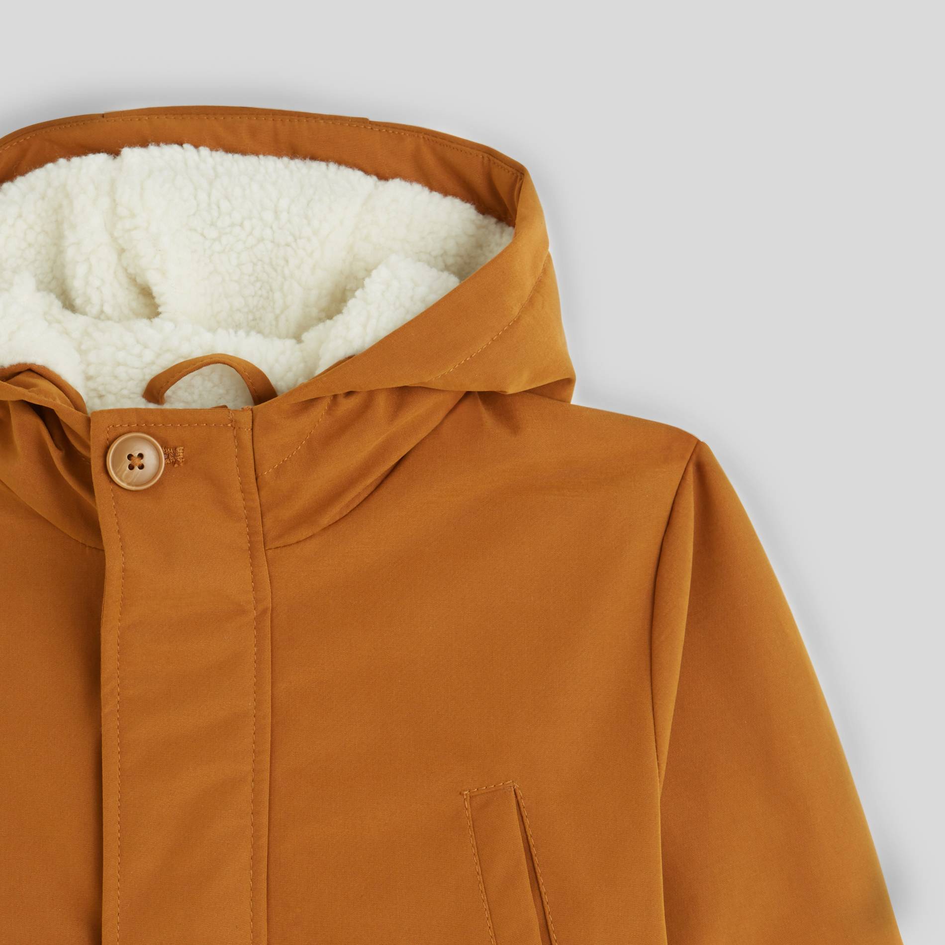 Parka doublé, Camel, large image number 2.0