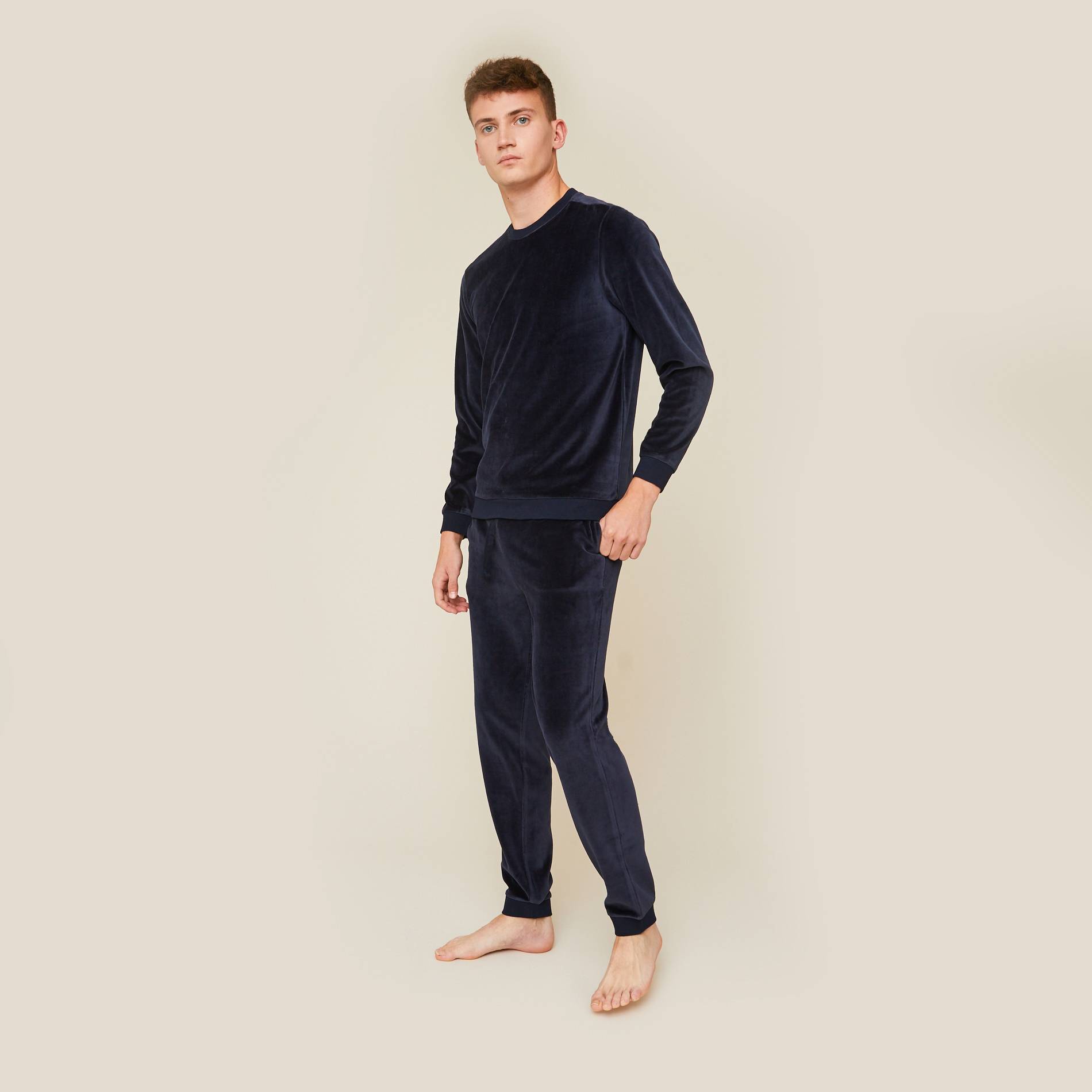 Pyjama en velours, Bleu clair, large image number 0