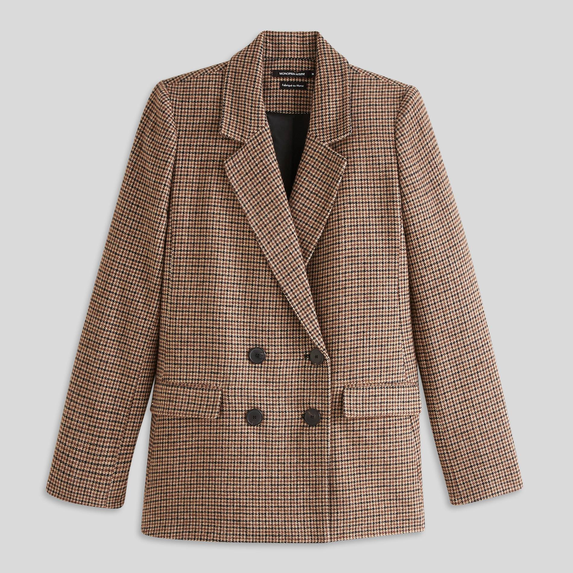 Veste à carreaux, Beige, large image number 2