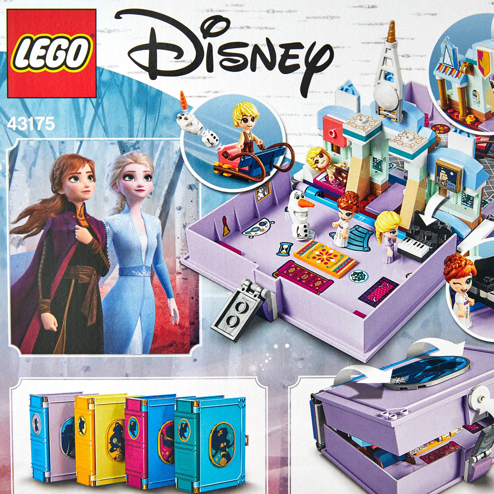 Les aventures d Anna et Elsa dans un livre de contes - Lego Disney Princess - 43175, Violet foncé, large image number 1
