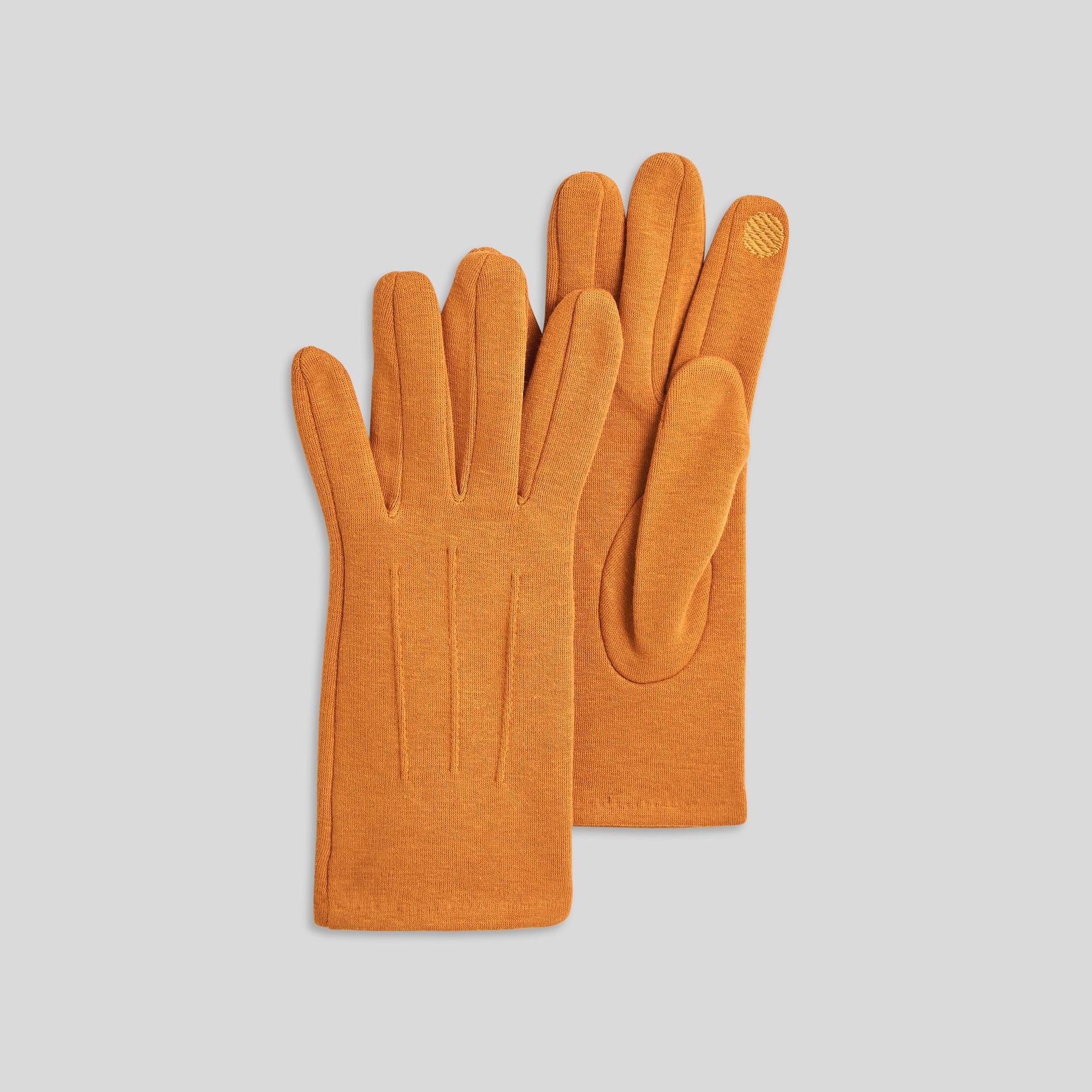 Gants en jersey unis, Safran, large image number 0