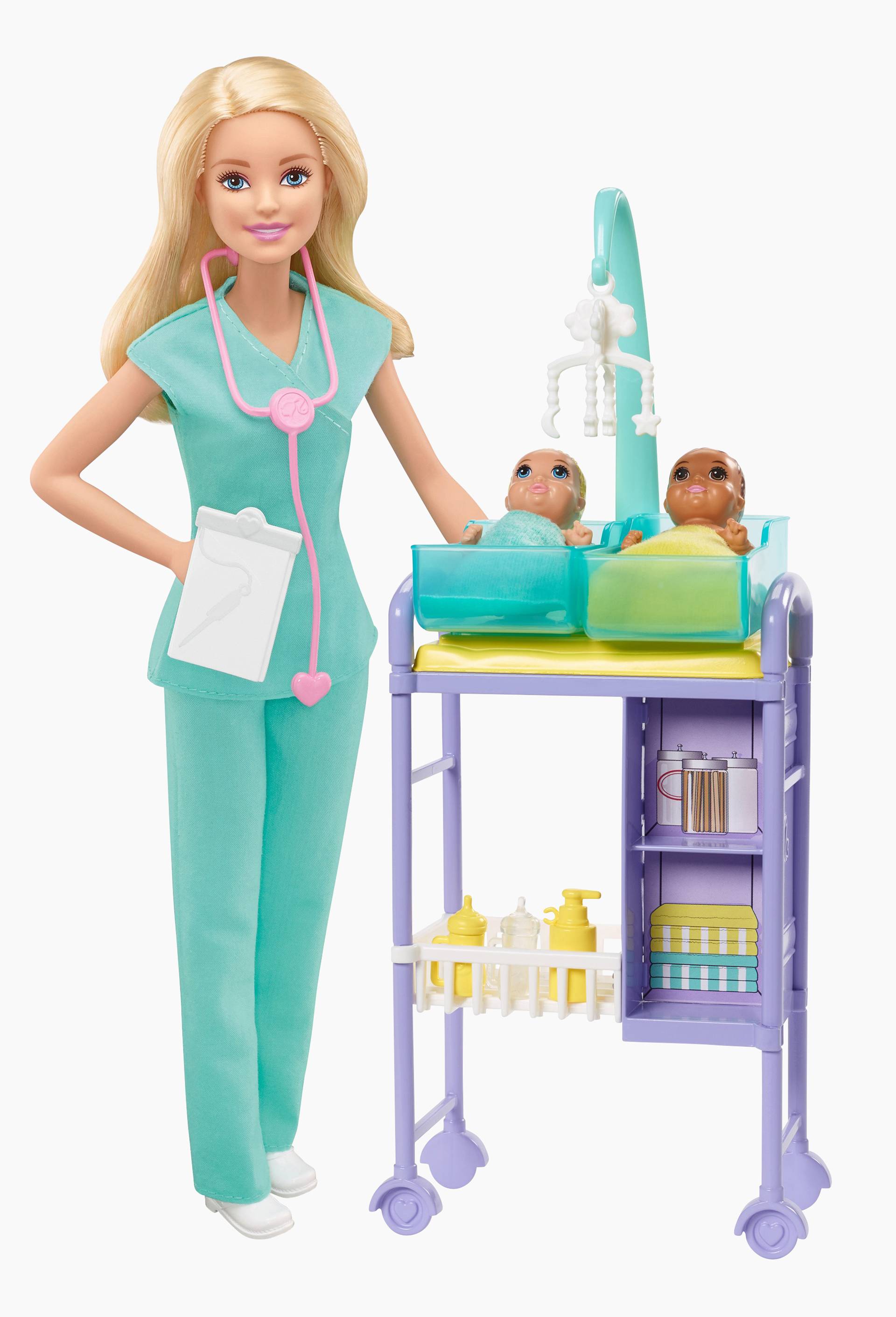 Barbie pédiatre blonde, Rose, large image number 1
