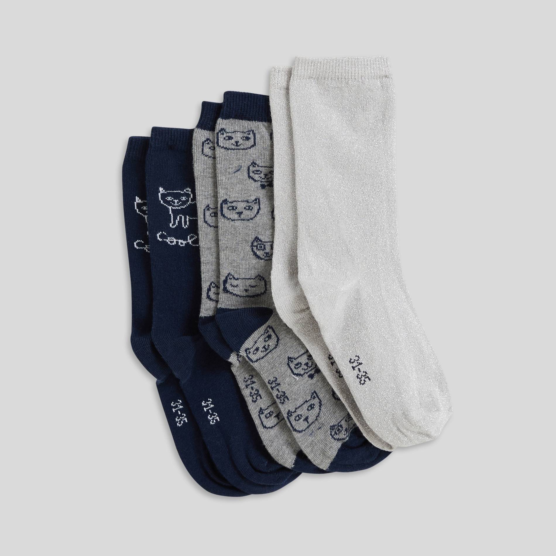Lot x3 paires de chaussettes, Bleu marine, large image number 0.0