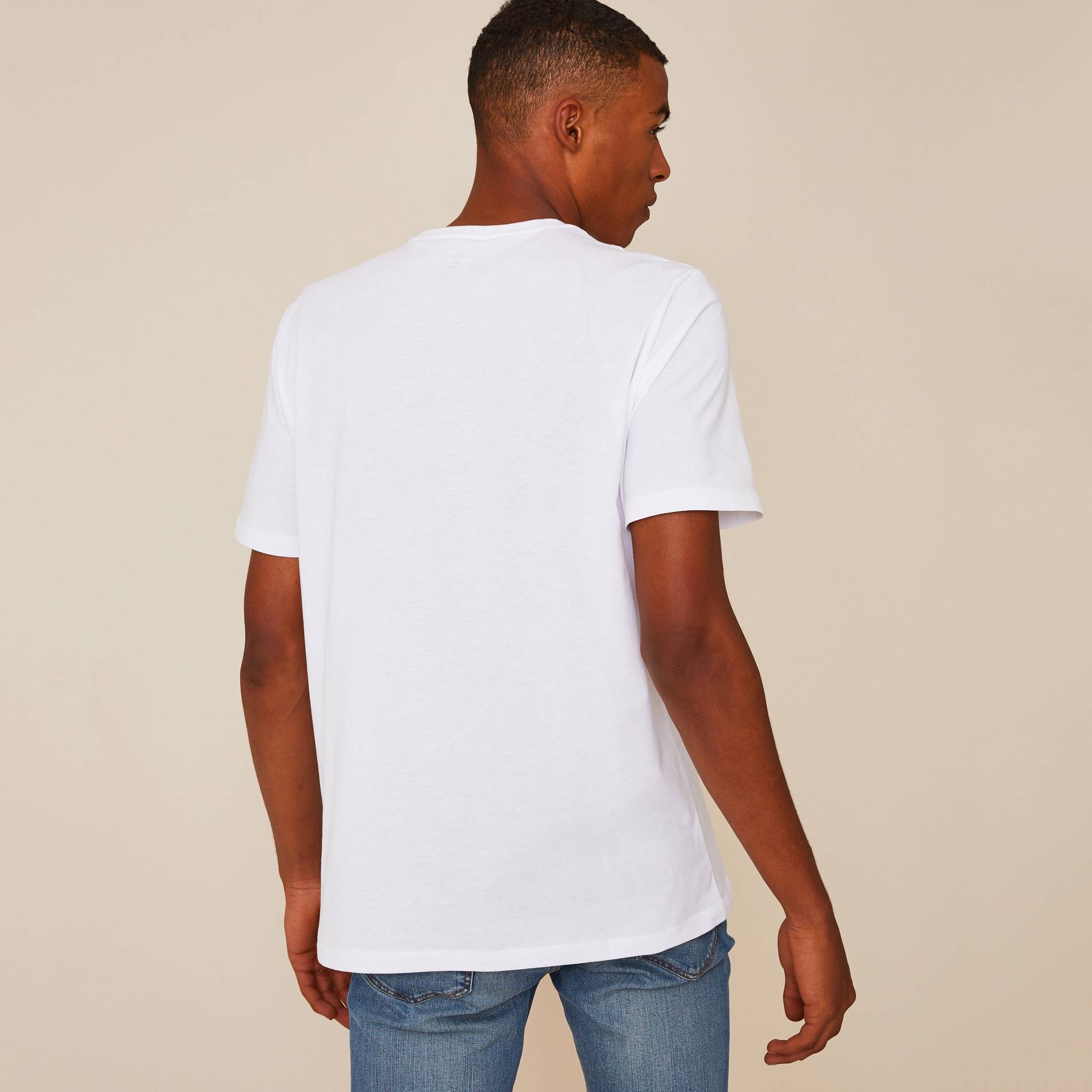 T-shirt en coton BIO imprimé, Blanc, large image number 1.0
