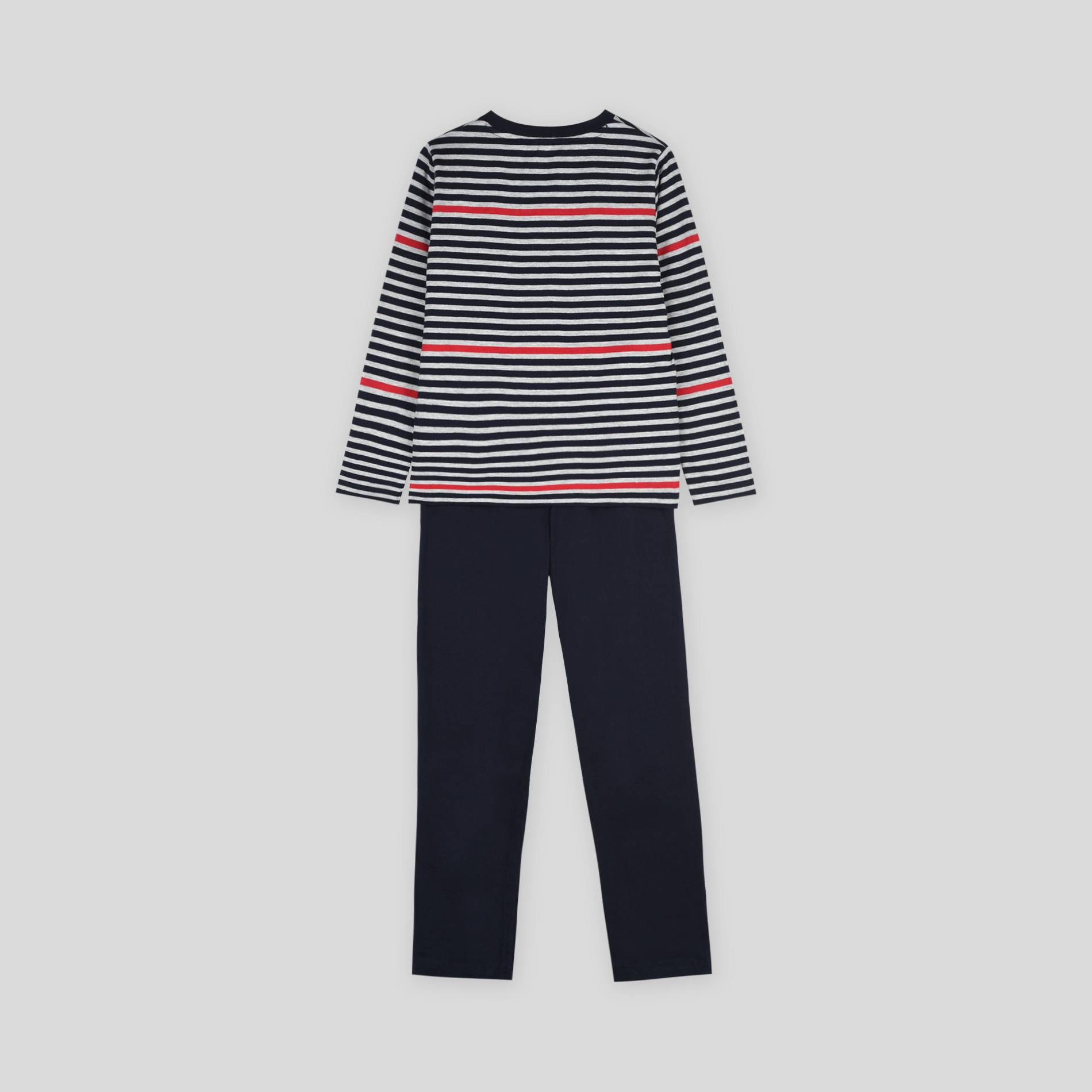 Pyjama en coton BIO, Bleu marine, large image number 1