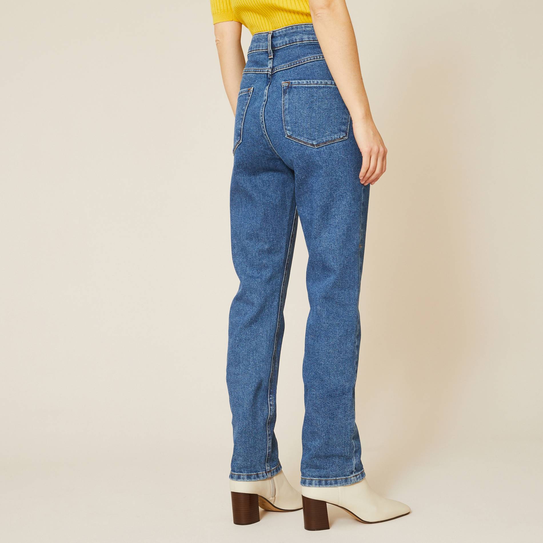 Jean brut jambes droites, Indigo, large image number 1