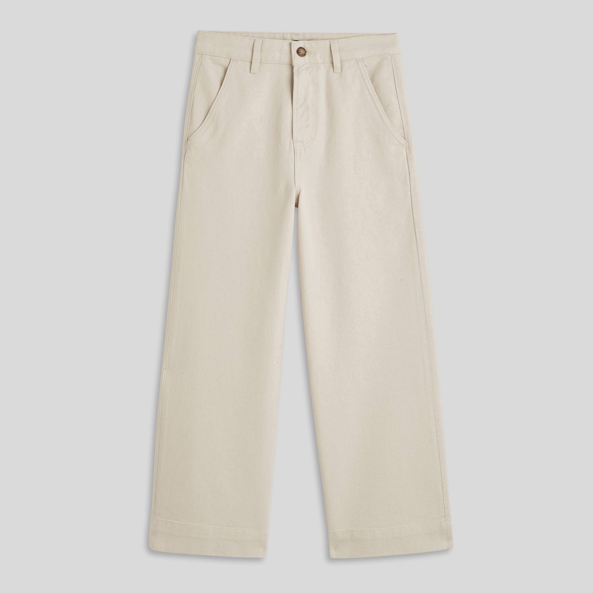 Jean jambes raccourcies, Ecru, large image number 2.0