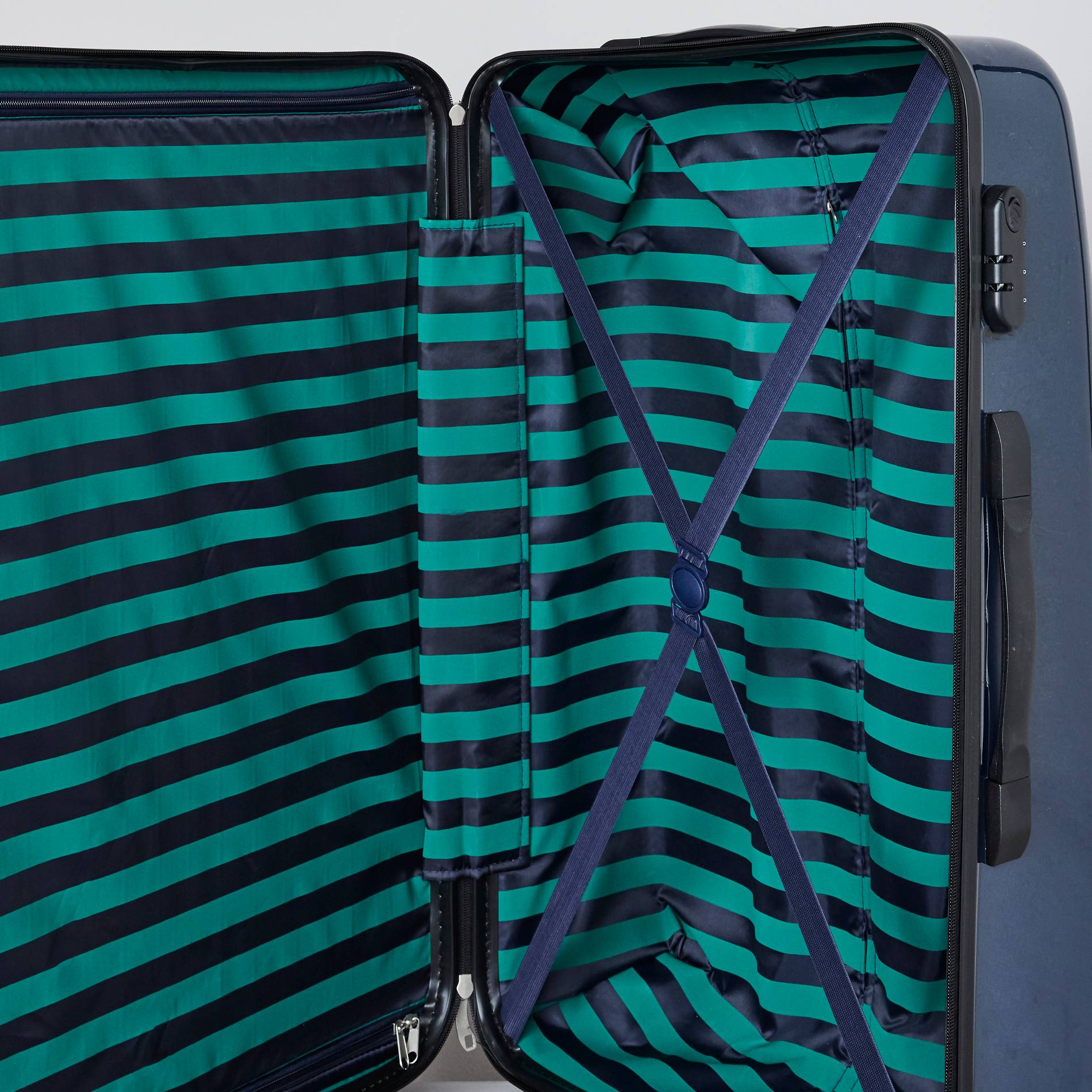 Valise rigide, 69cm, 4 roues, Bleu fonc&eacute;, large image number 1.0