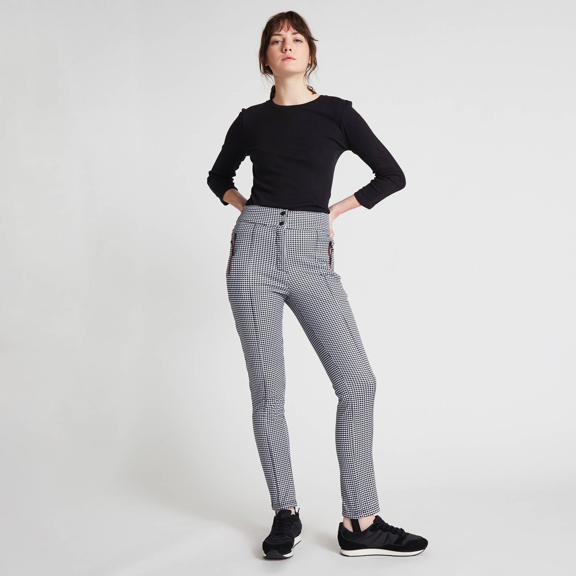 Pantalon rétro, Noir, large image number 0