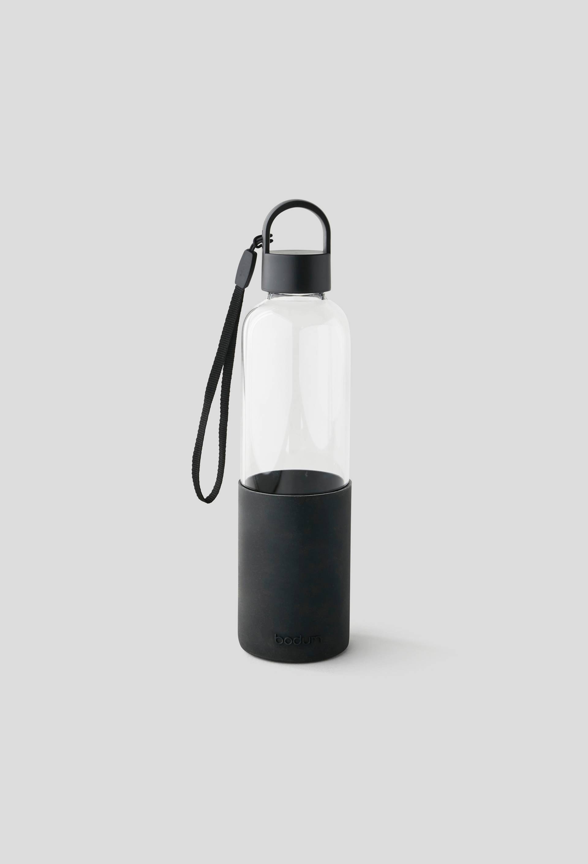 Gourde en verre, 500 ml, Noir, large image number 0
