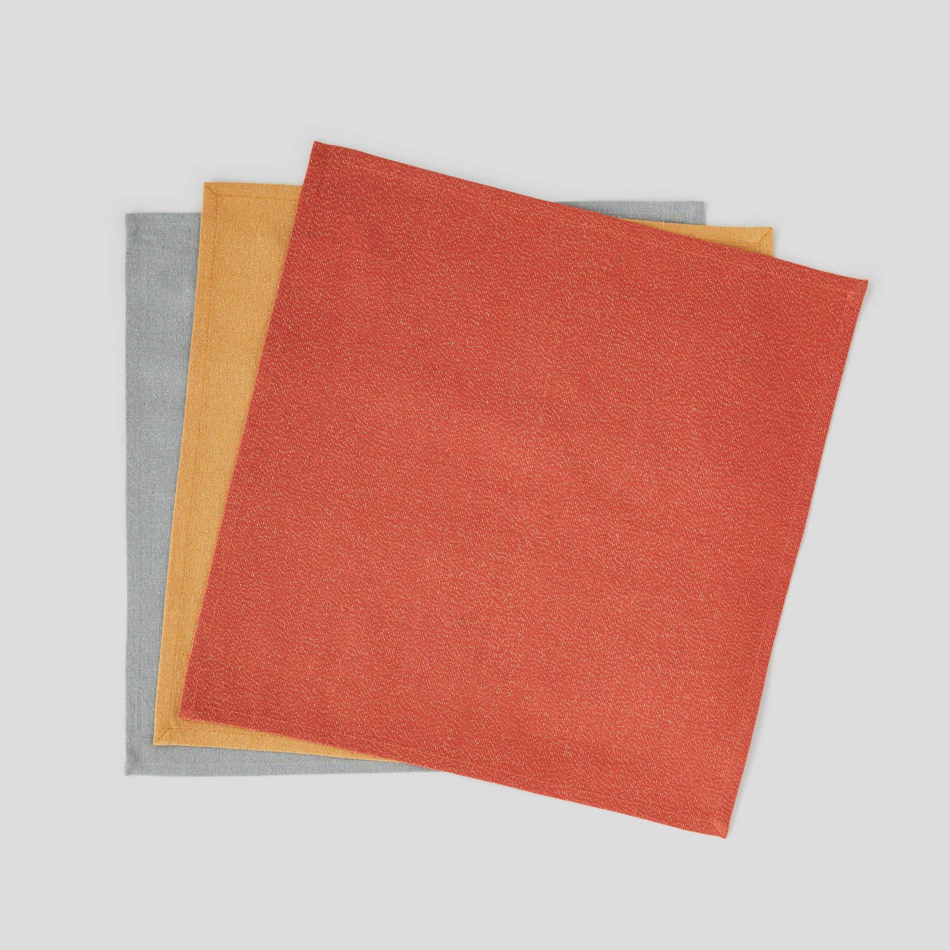 3 serviettes de table, Caramel, large image number 0