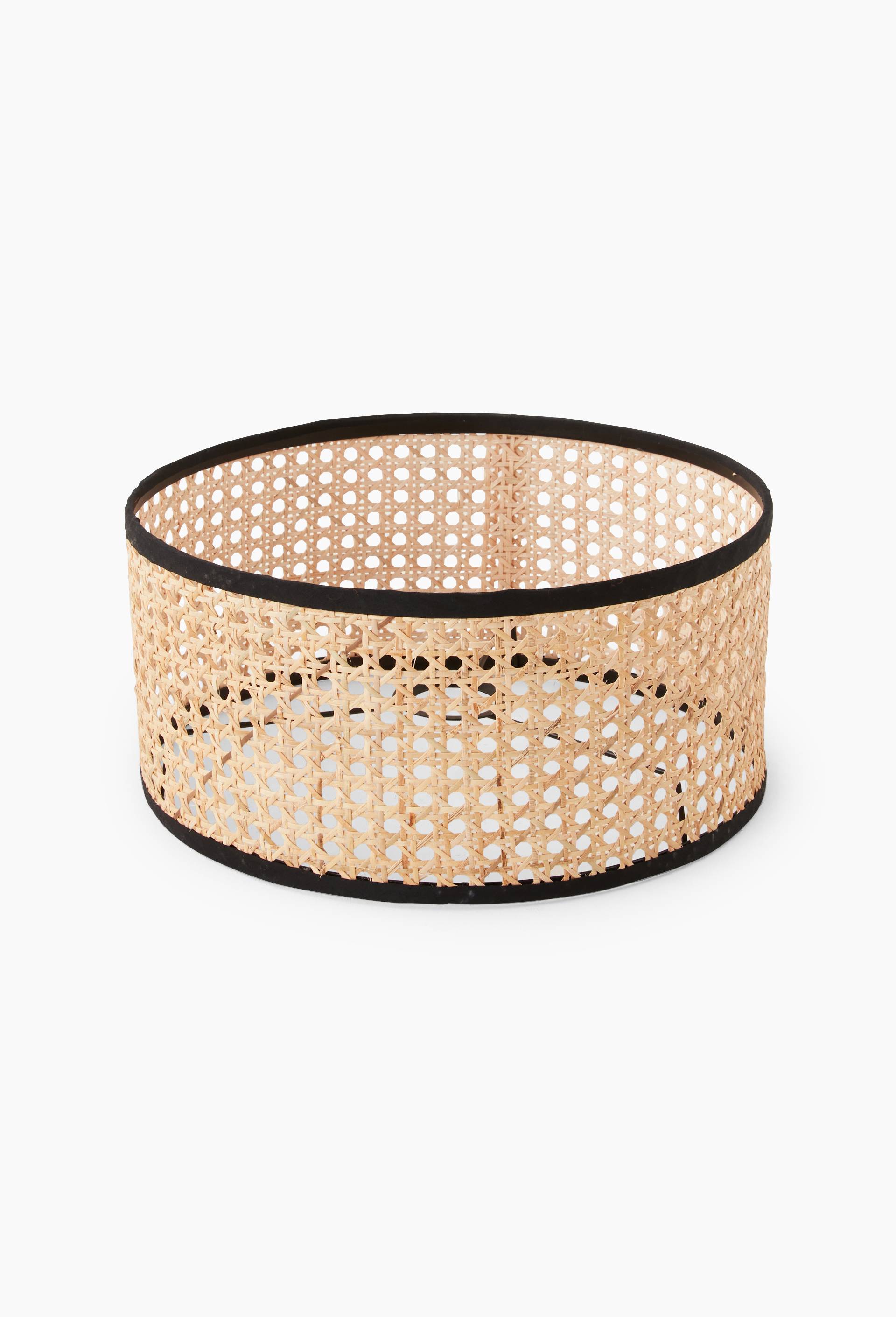 Abat-jour en cannage, D30cmxH15cm, Beige clair, large image number 0