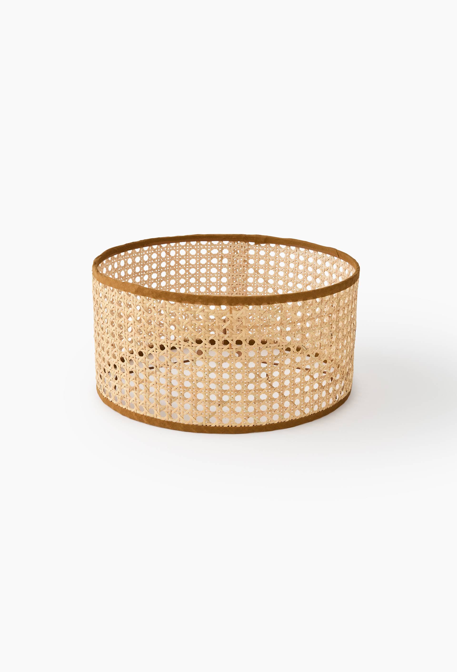 Abat-jour en cannage, D30cmxH15cm, Beige clair, large image number 0