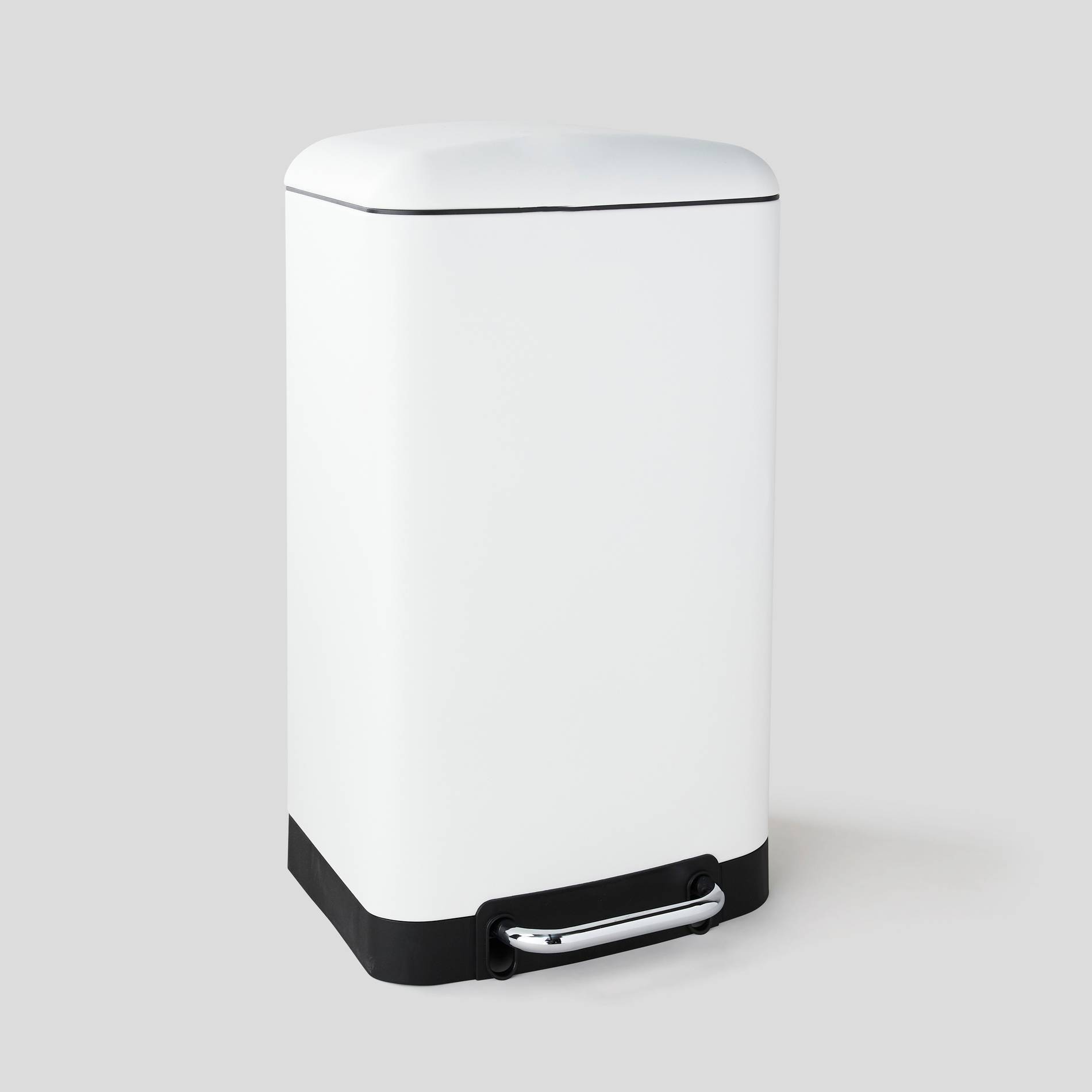 Poubelle rectangulaire 30L, Ecru, large image number 0