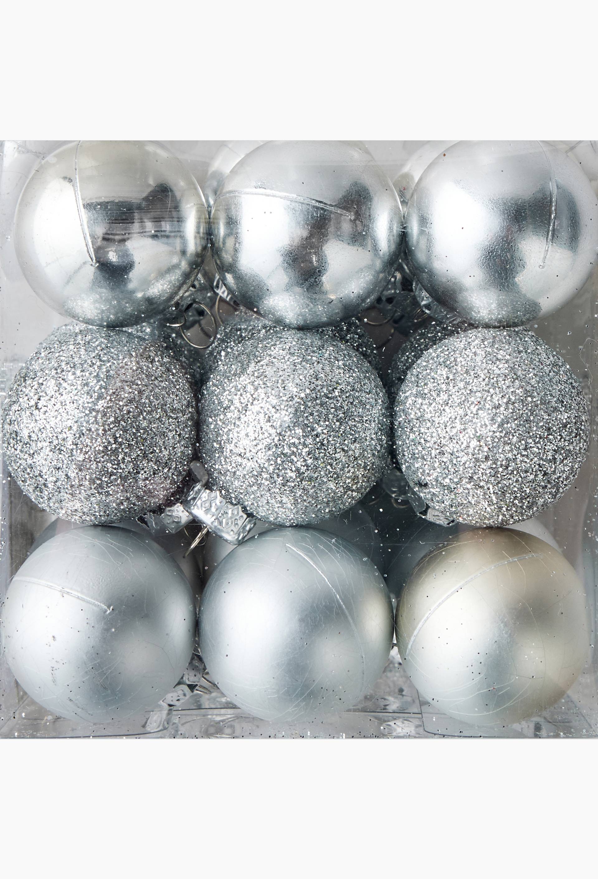 Boite de 27 boules en plastique, Argent, large image number 1.0
