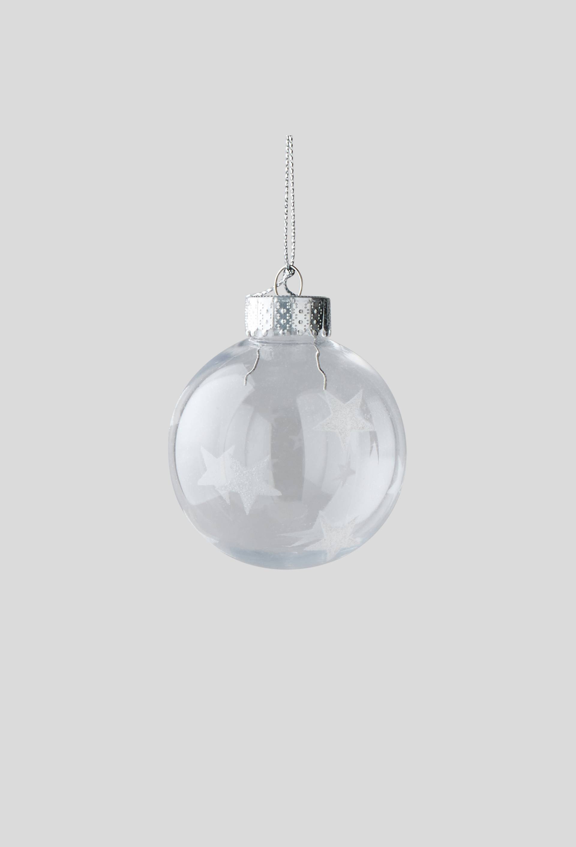 Boule de Noël transparente avec motif, Transparent, large image number 0