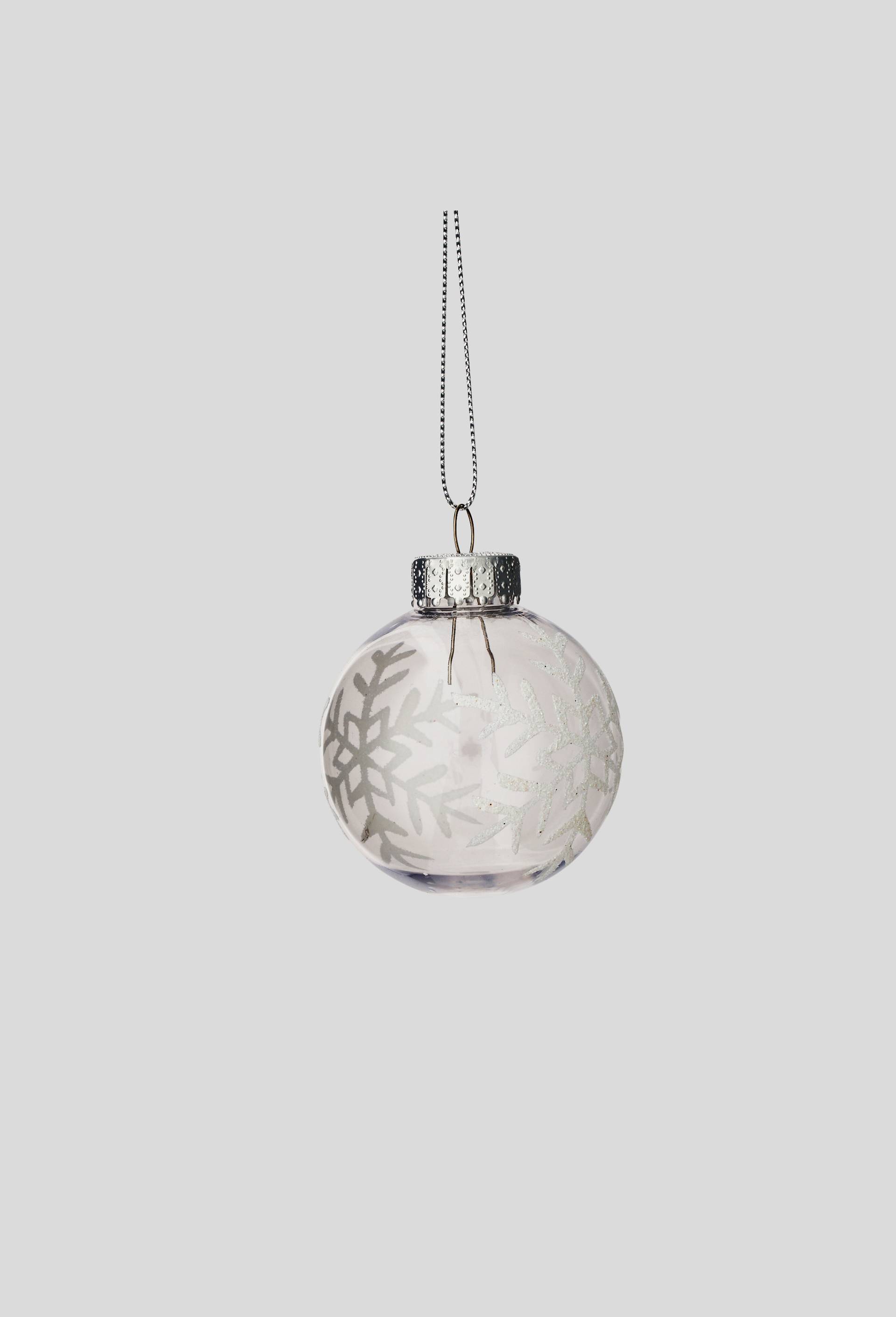 Boule de Noël transparente avec motif, Transparent, large image number 0