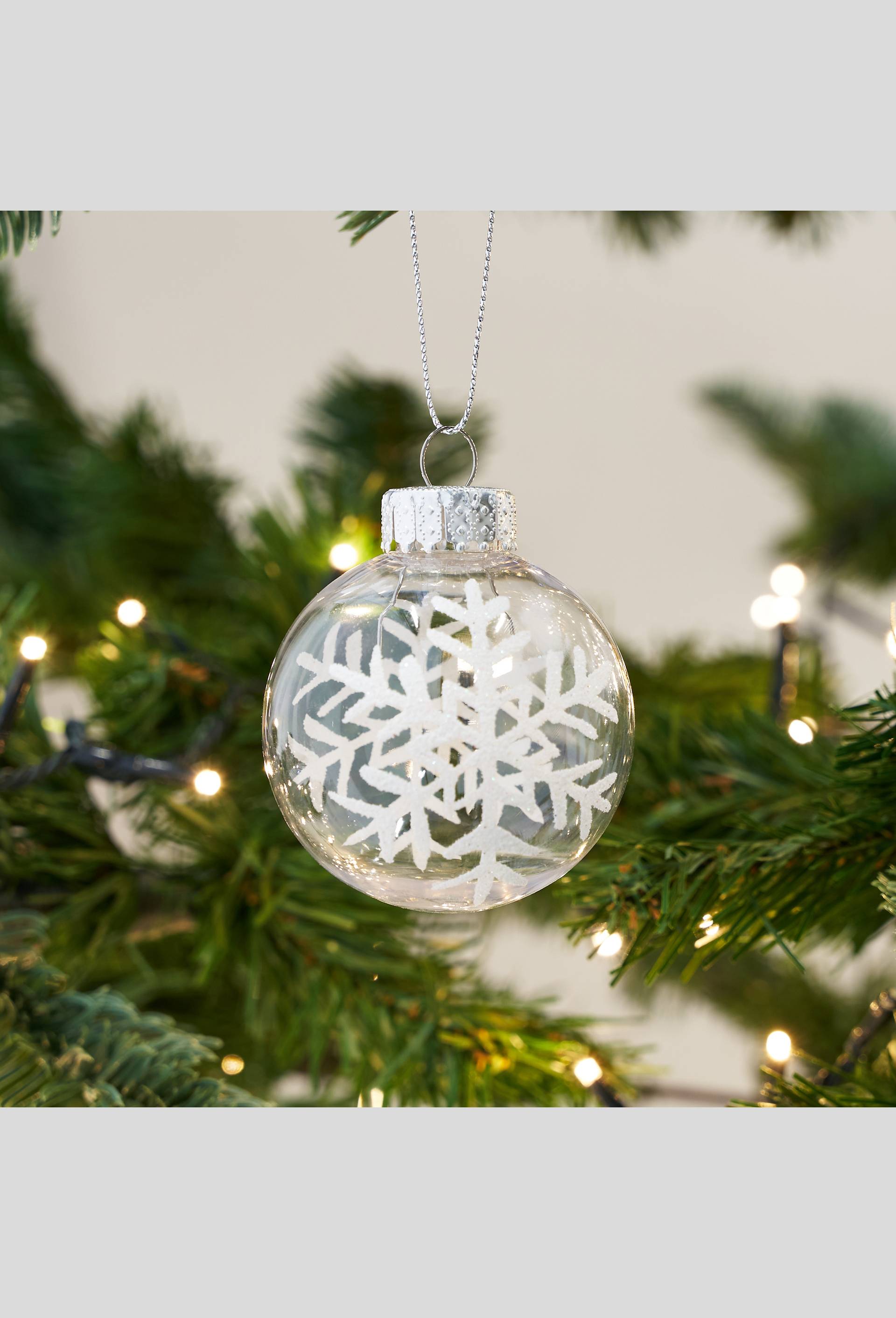 Boule de Noël transparente avec motif, Transparent, large image number 1