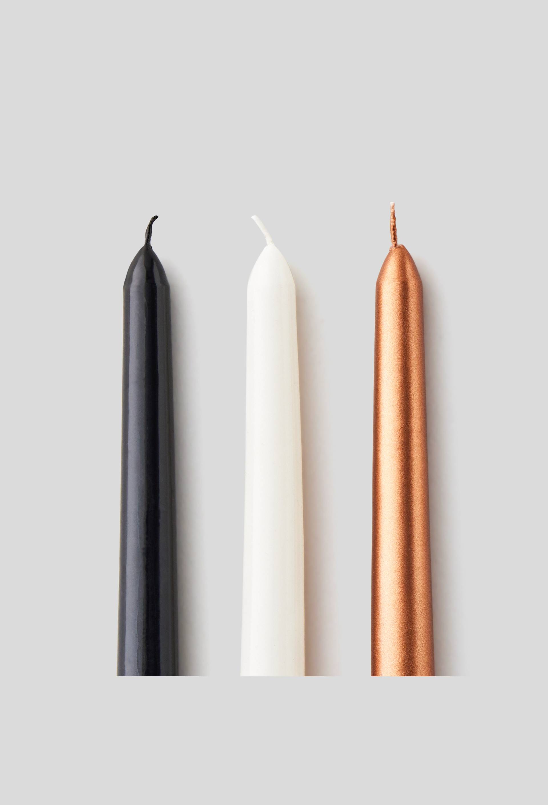 Bougie flambeau, Ecru, large image number 1
