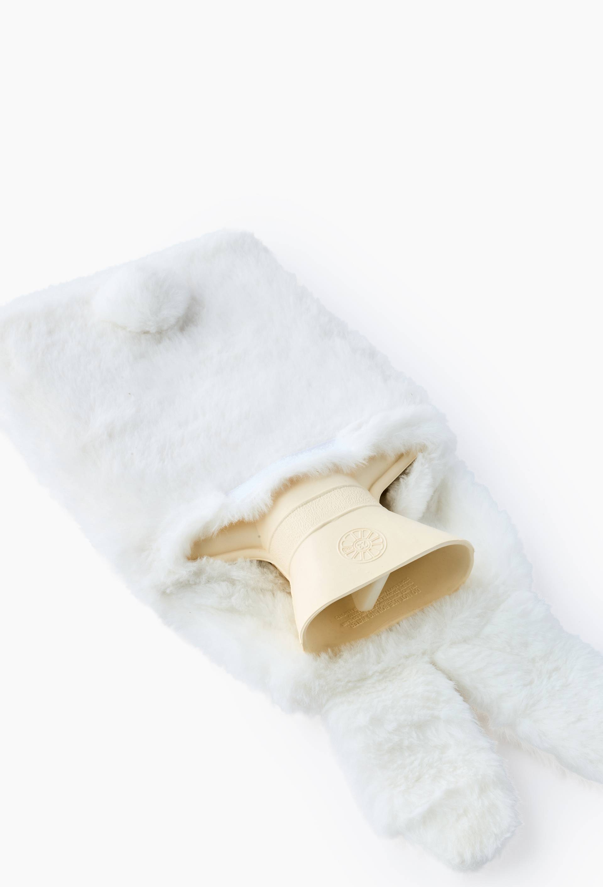 Bouillotte lapin, H26x L15 cm, en polyester, Ecru, large image number 1.0