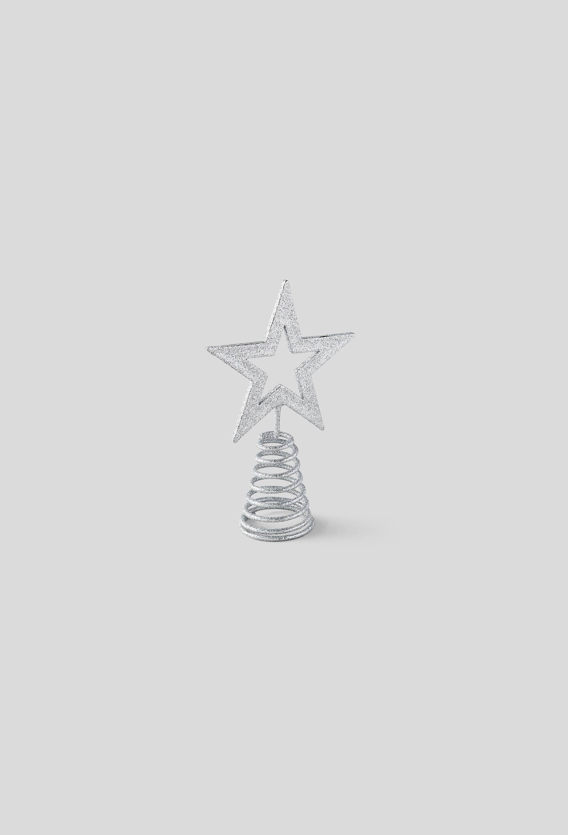 Mini cimier étoile paillette, Argent, large image number 0