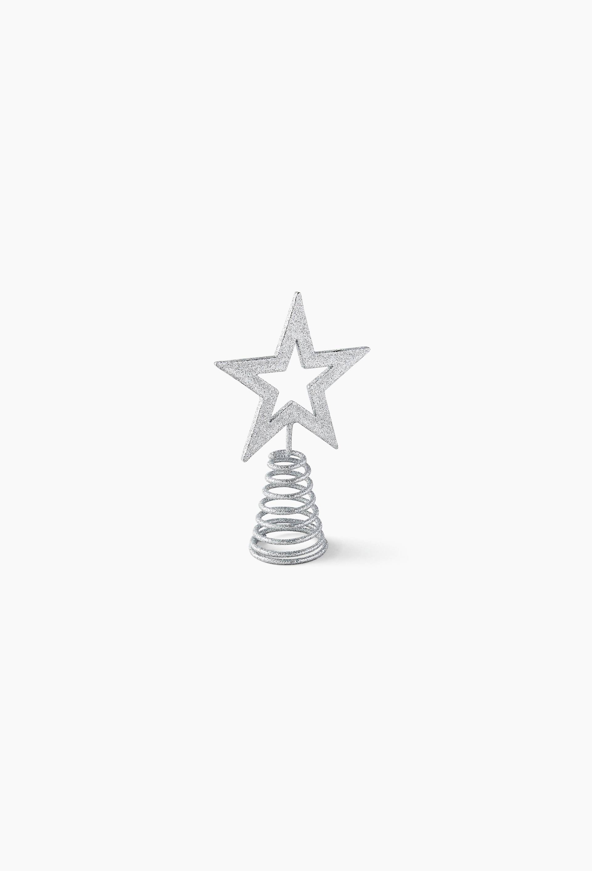 Mini cimier &eacute;toile paillette, Argent, swatch image