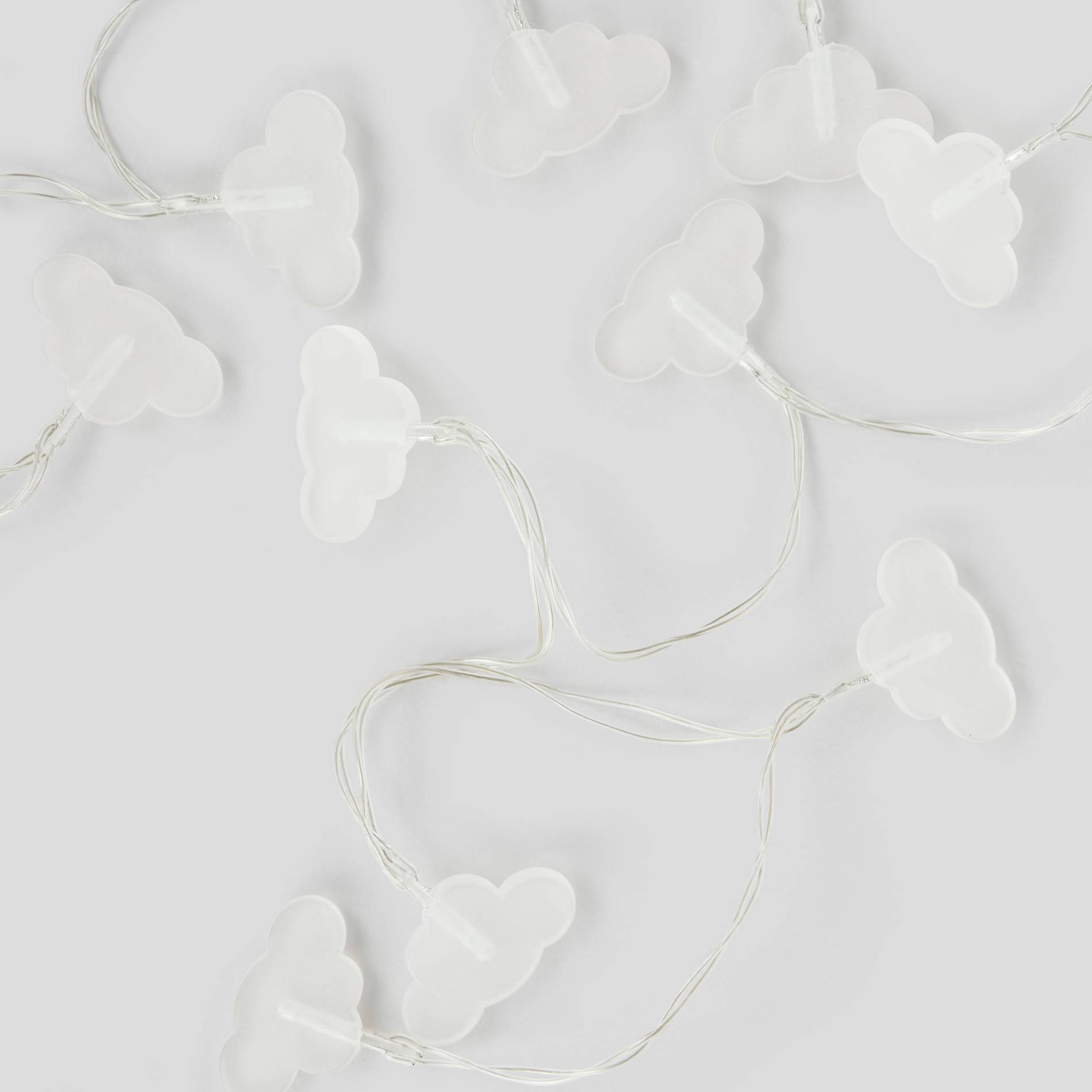 Guirlande LED nuage, Blanc, large image number 0.0