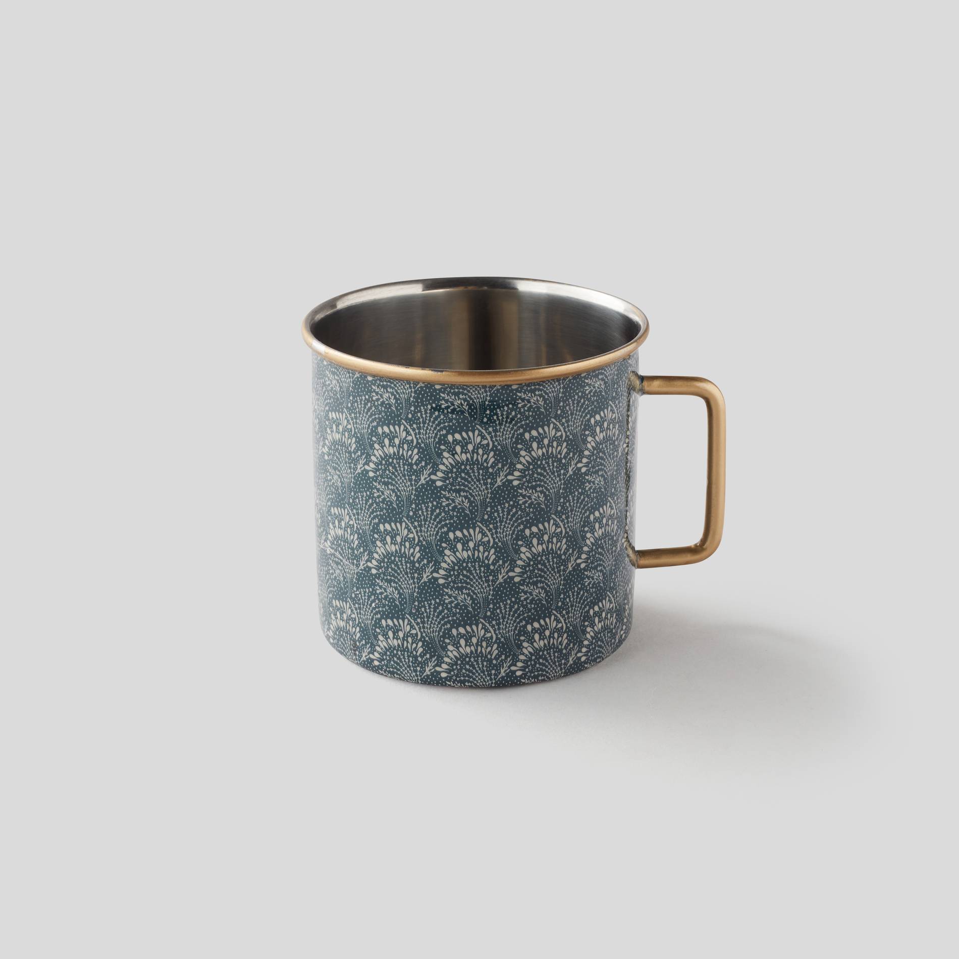 Tasse en métal, grand modèle, Bleu canard, large image number 0.0