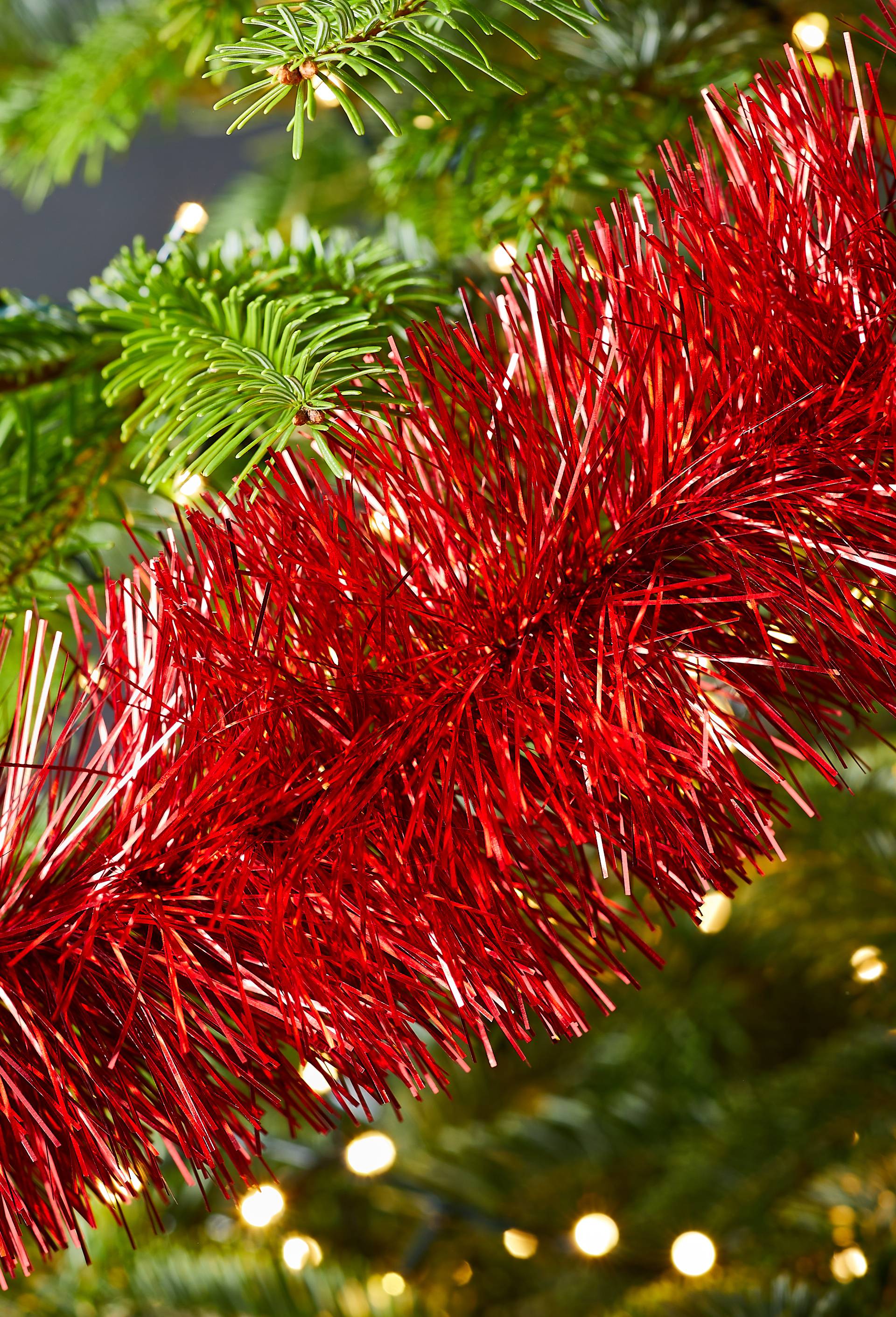 Guirlande de Noël, 2,5M, Rouge, large image number 1