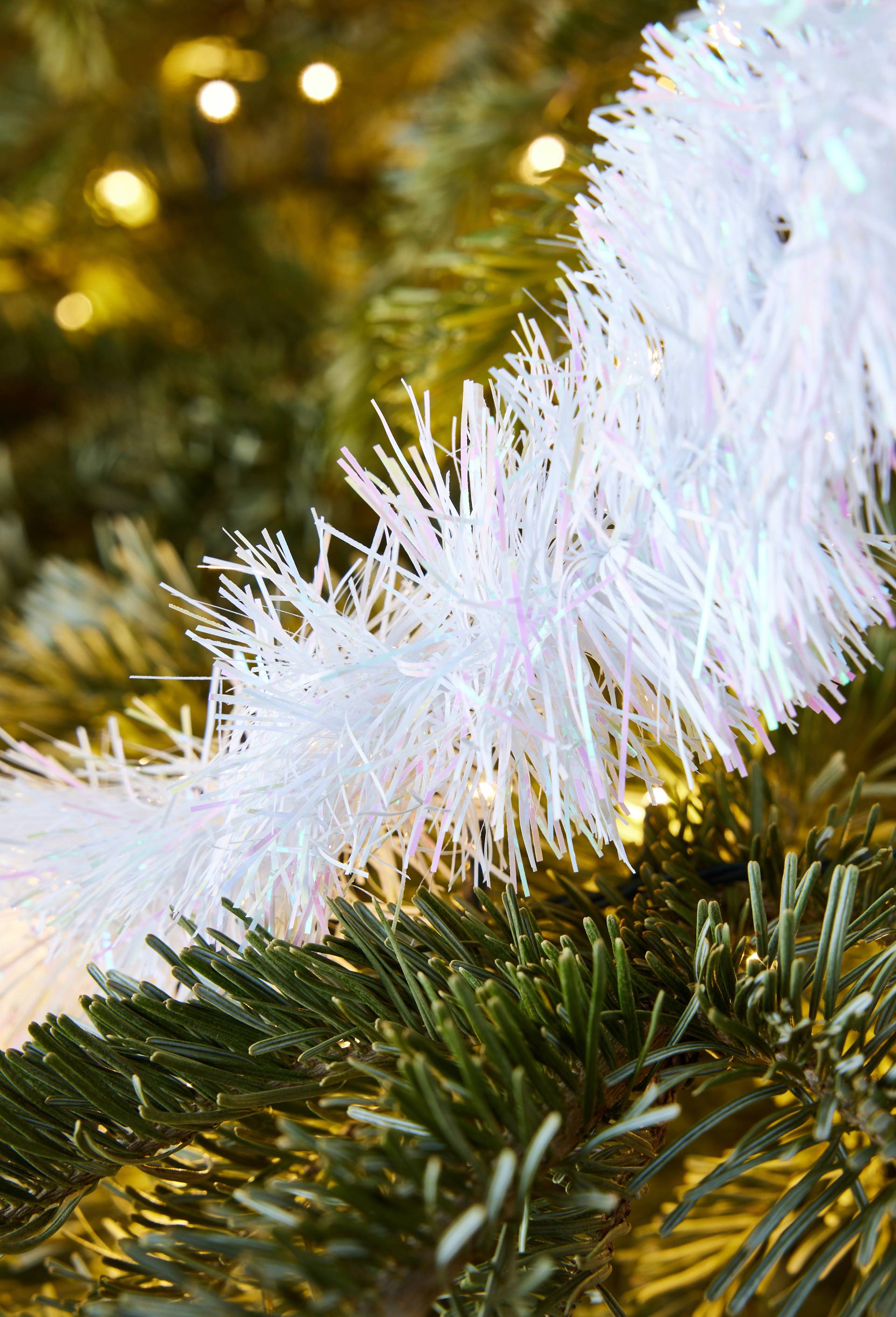 Guirlande de Noël, 2M et 7CM, Blanc, large image number 1