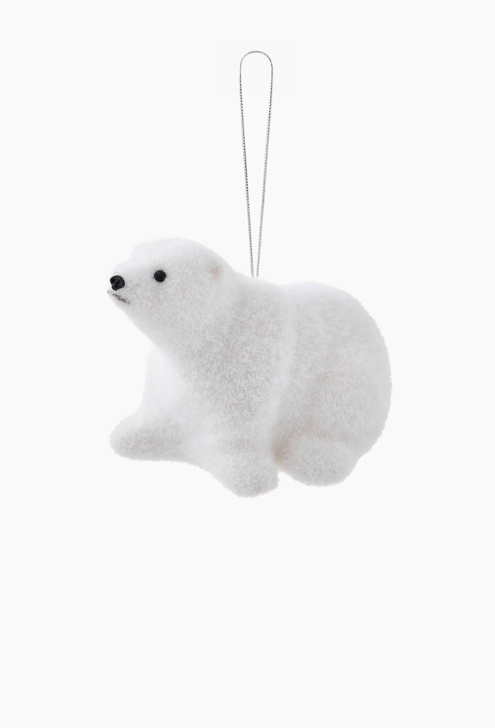 Ornement ours polaire blanc, 8cm, Blanc, large image number 0