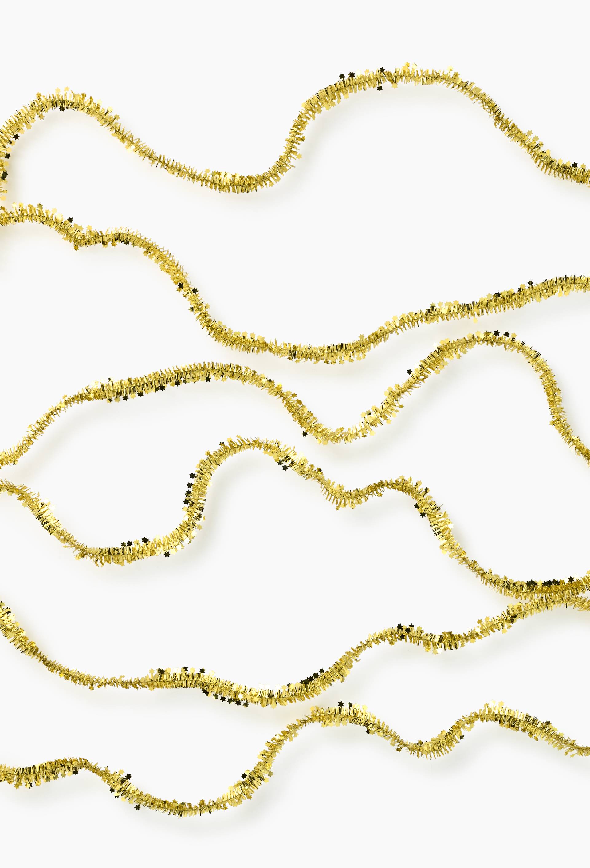 Guirlande chenille, 7cm, Or, swatch image