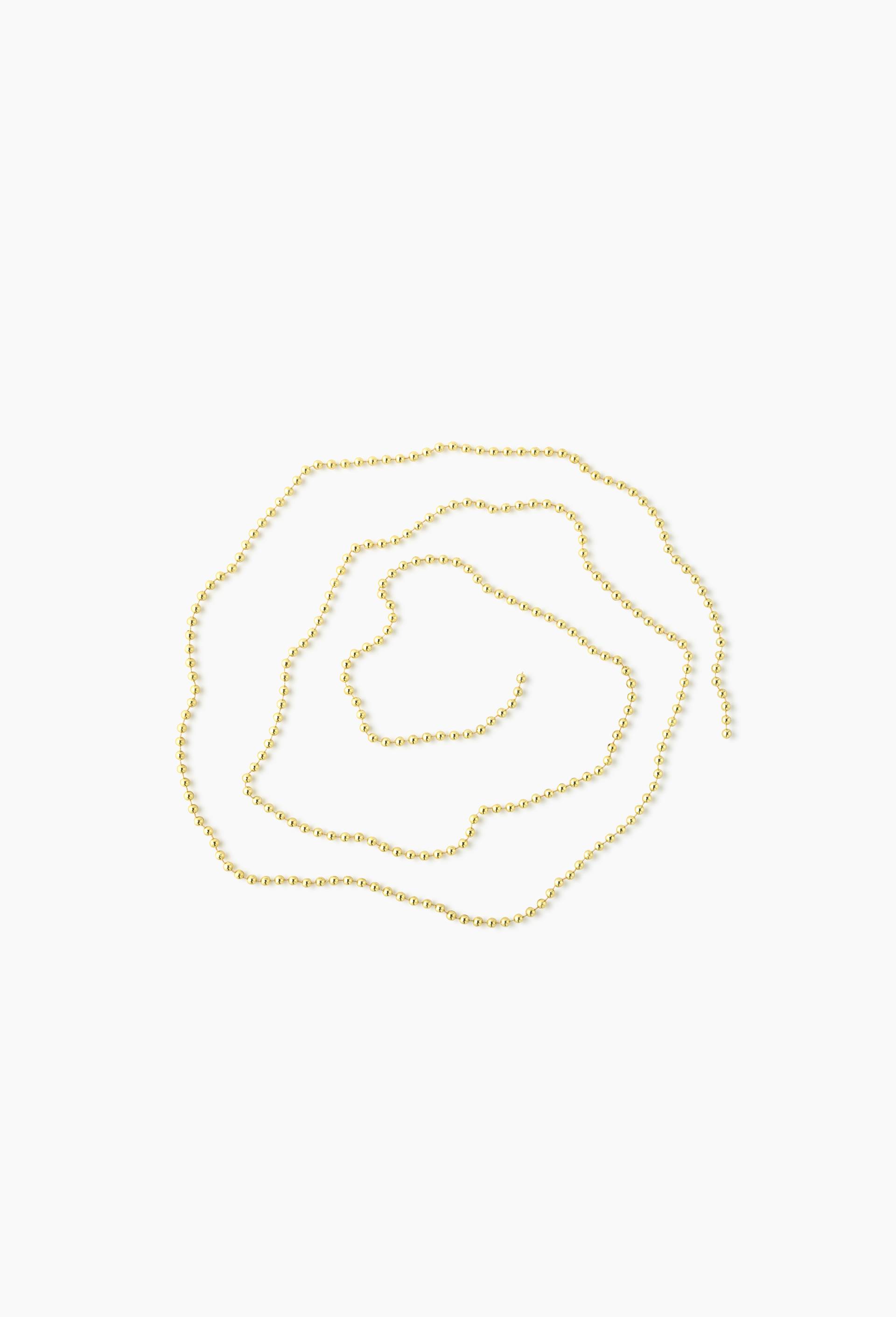 Guirlande perles, 2.7M, Or, large image number 0.0