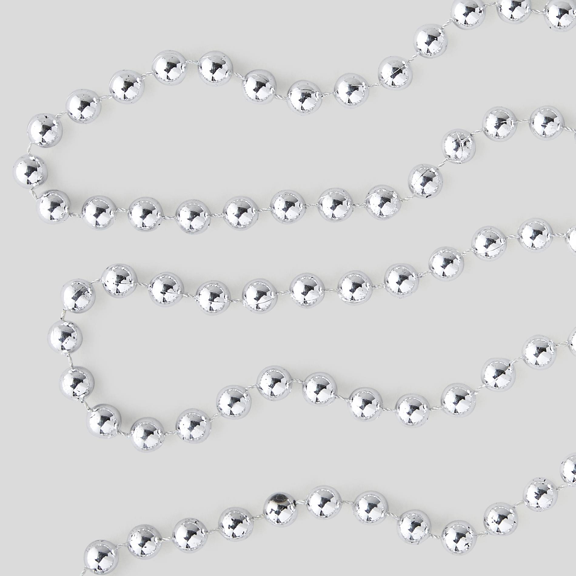 Guirlande perles, 2.7M, Argent, large image number 0.0